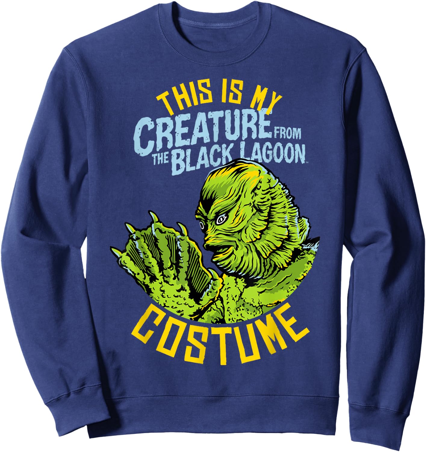 Universal Monsters Creature From The Black Lagoon Costume Sweatshirt - Sweatshirt | Navy