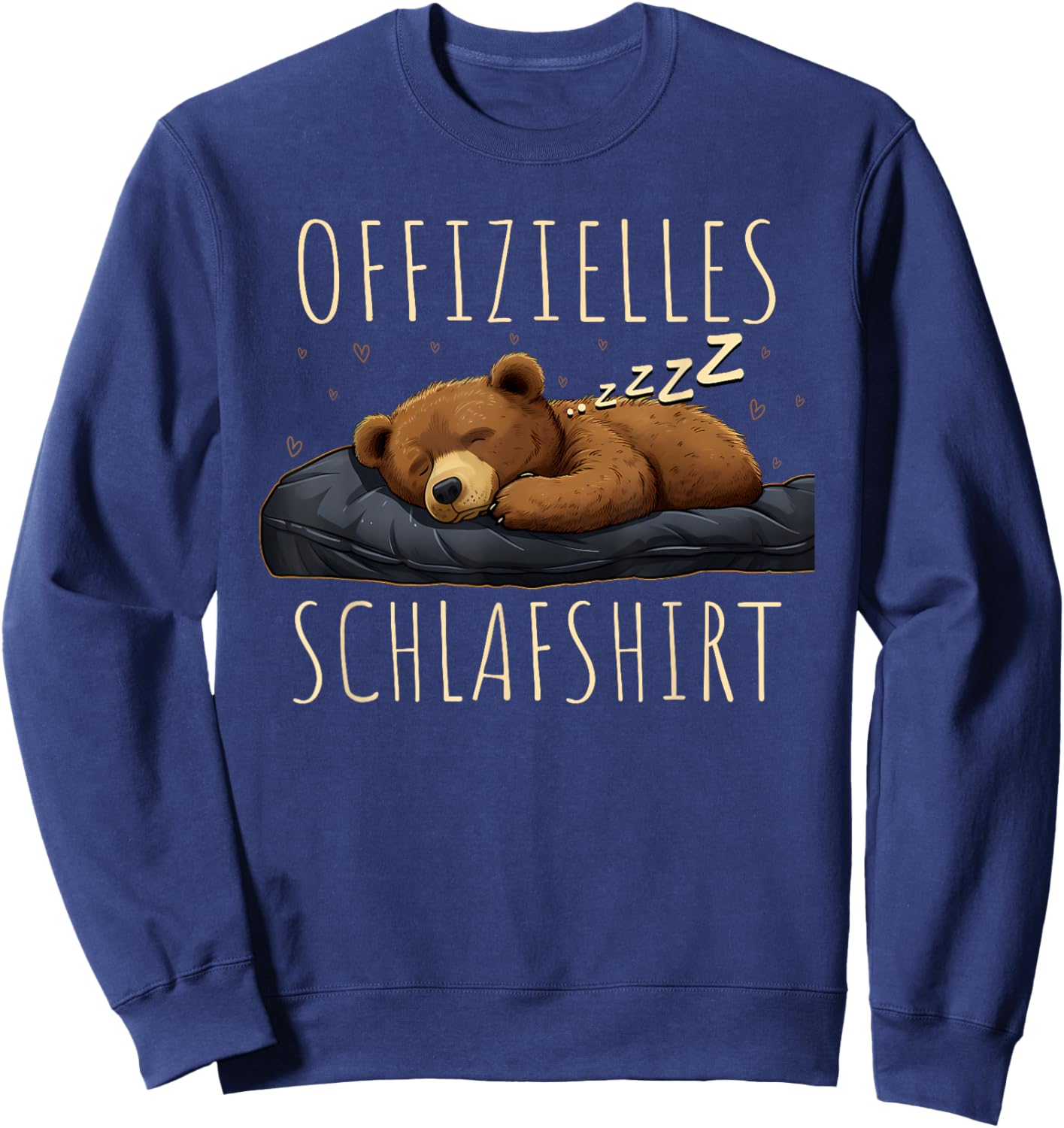 Offizielles Schlafshirt Teddy Herren Damen Pyjama Sweatshirt - Sweatshirt | Navy
