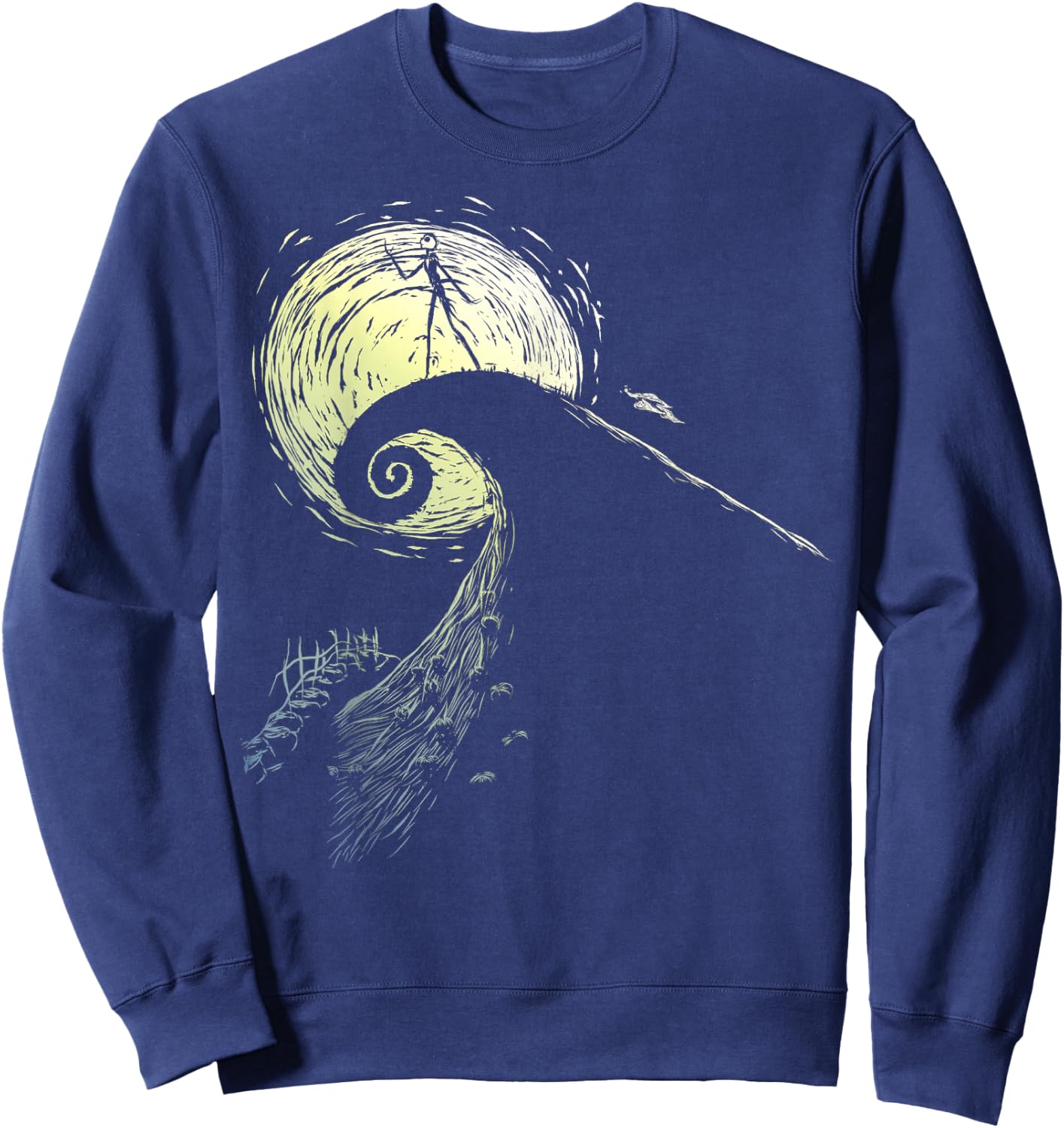 Disney The Nightmare Before Christmas Jack Spiral Hill Sweatshirt - Sweatshirt | Navy