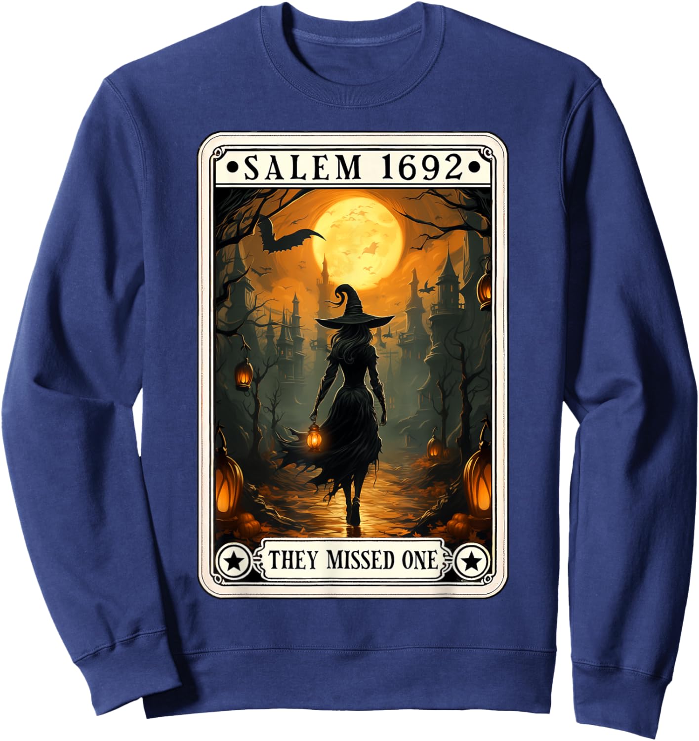 Salem 1692 They Missed One Halloween Witch Trials Women Sweatshirt - Sweatshirt | Navy