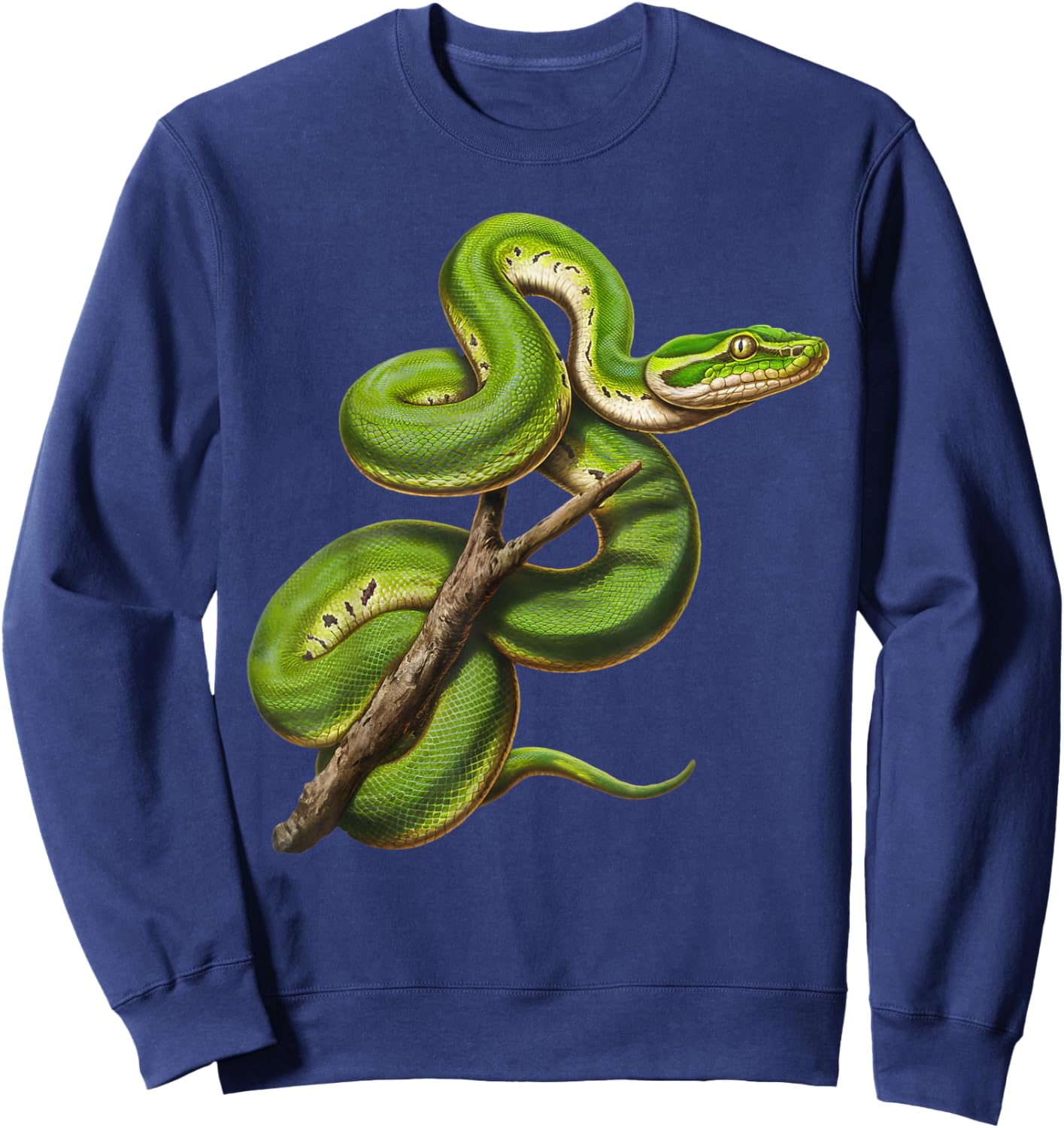 Green Tree Python Owner Reptiles for Snake Lover Sweatshirt - Sweatshirt | Navy