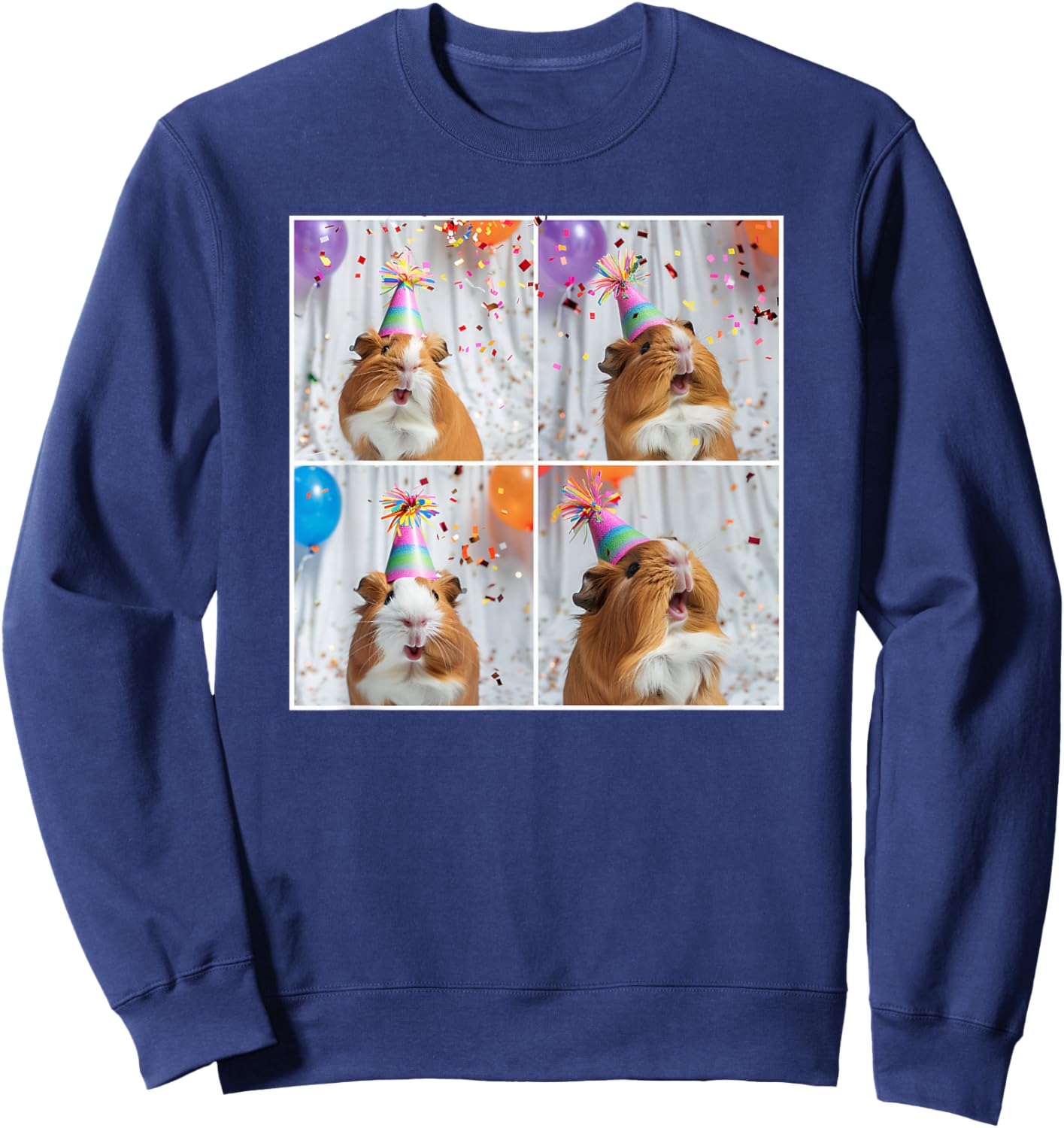 Funny Guinea Pig Face Pet Cavy Mom Guinea Pig Birthday Sweatshirt - Sweatshirt | Navy