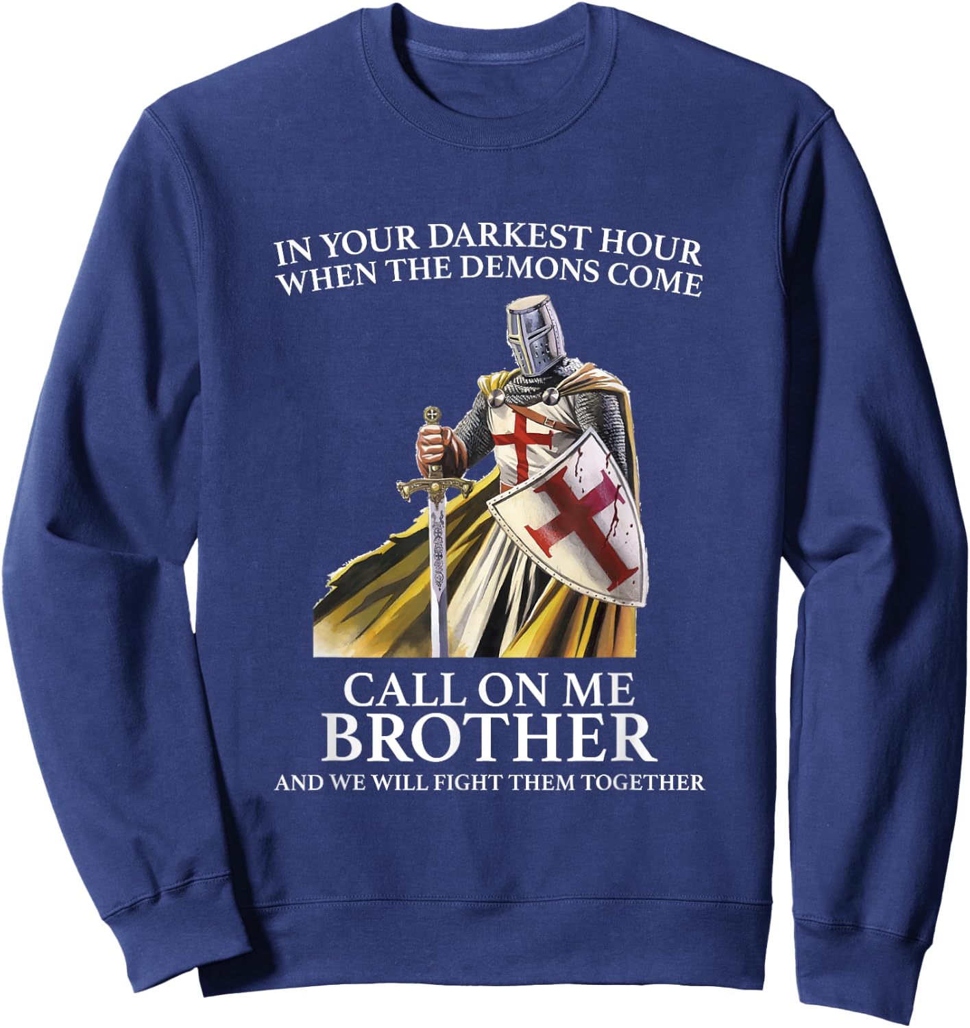 Christian Gospel and Bible Phrase for our Lord Jesus Sweatshirt - Sweatshirt | Navy