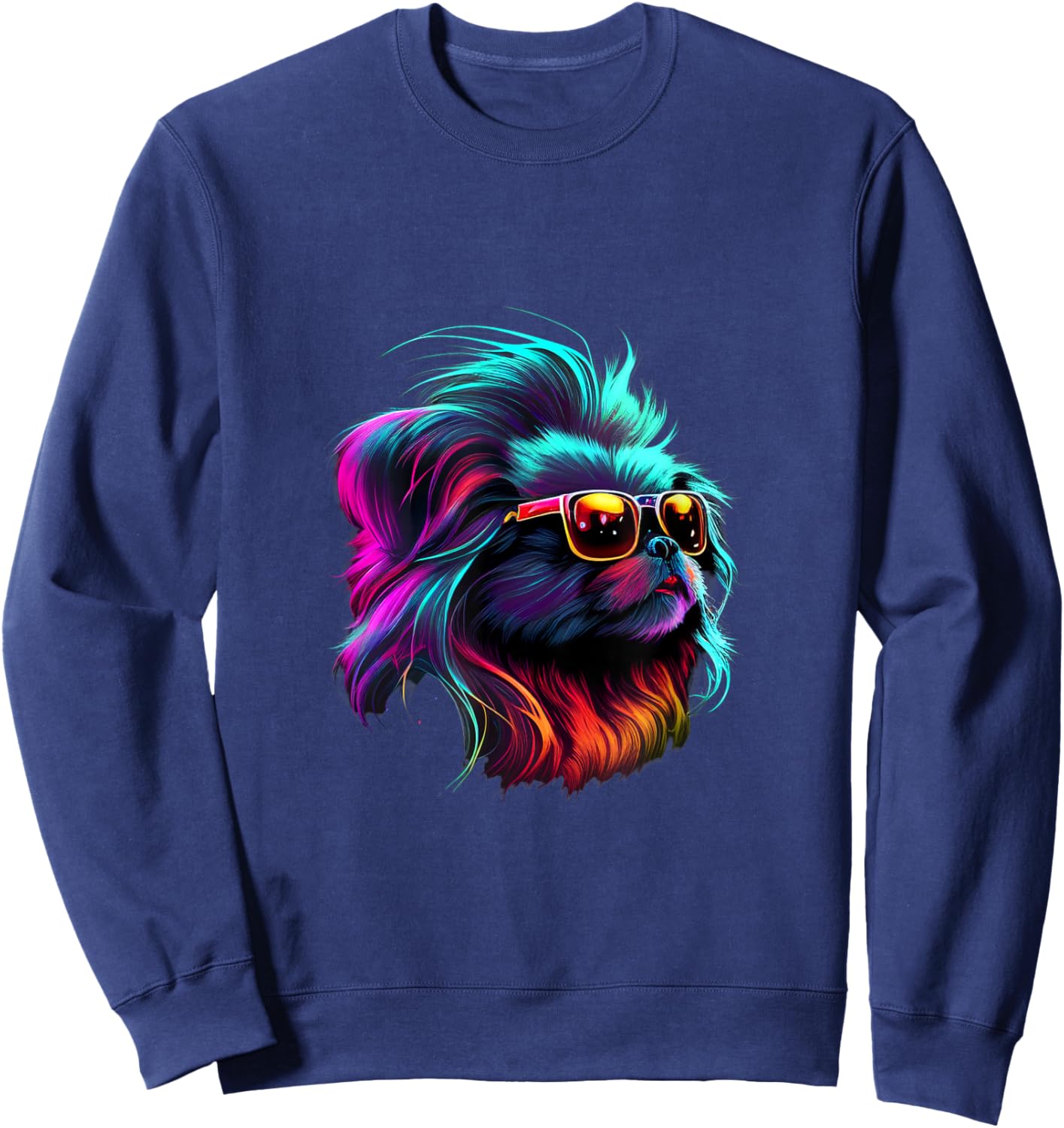 Pekingese Dogs Pekingeses Sweatshirt - Sweatshirt | Navy