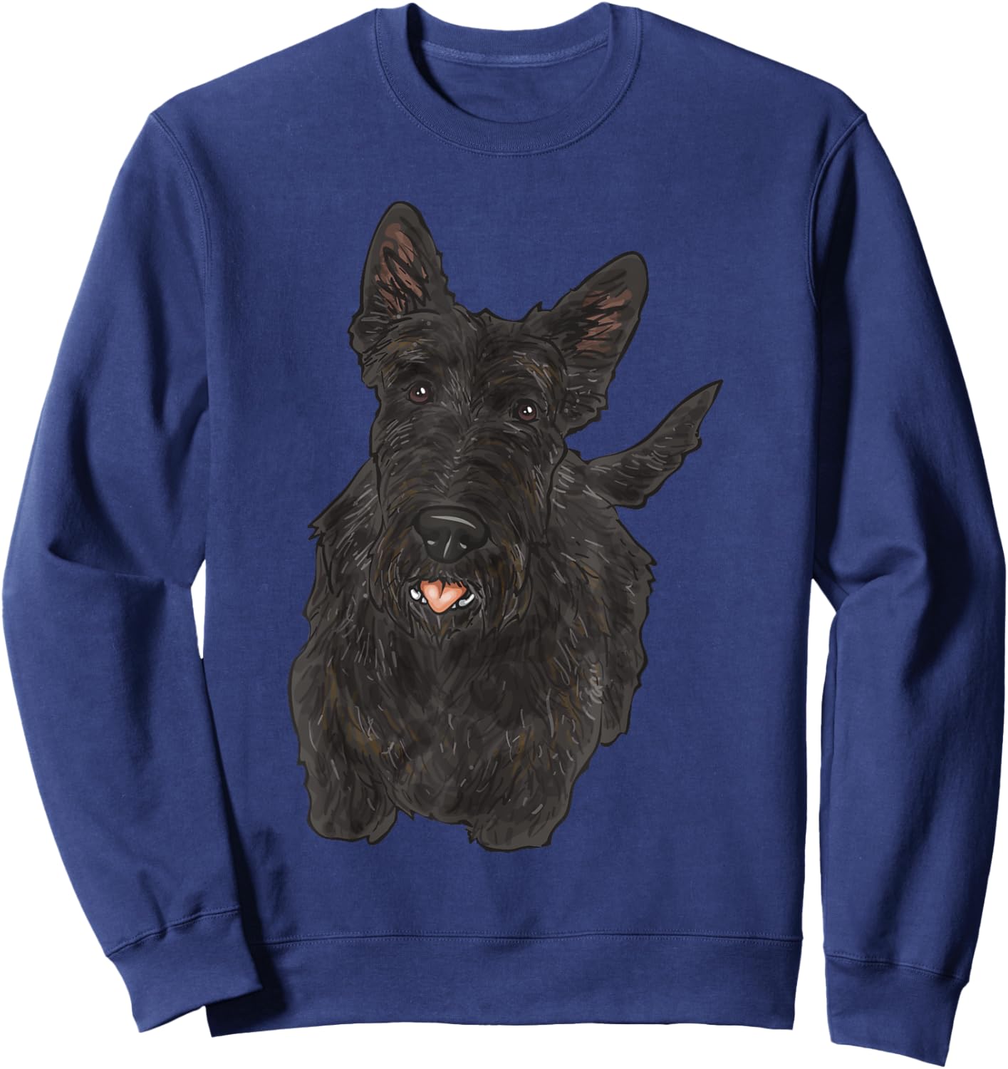 Scottish Terrier Scottie Dog Men Women Sweatshirt - Sweatshirt | Navy