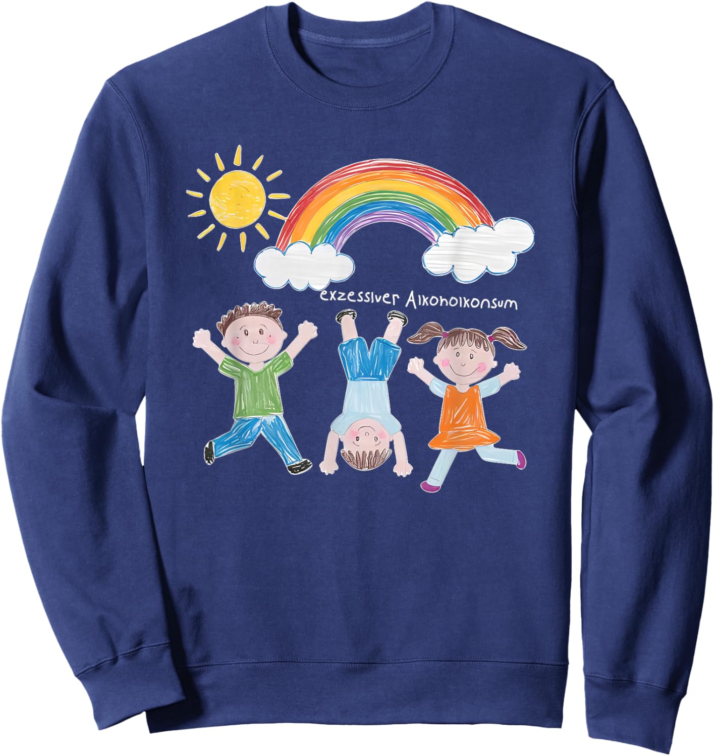 Exzessiver Alkoholkonsum Sweatshirt - Sweatshirt | Navy