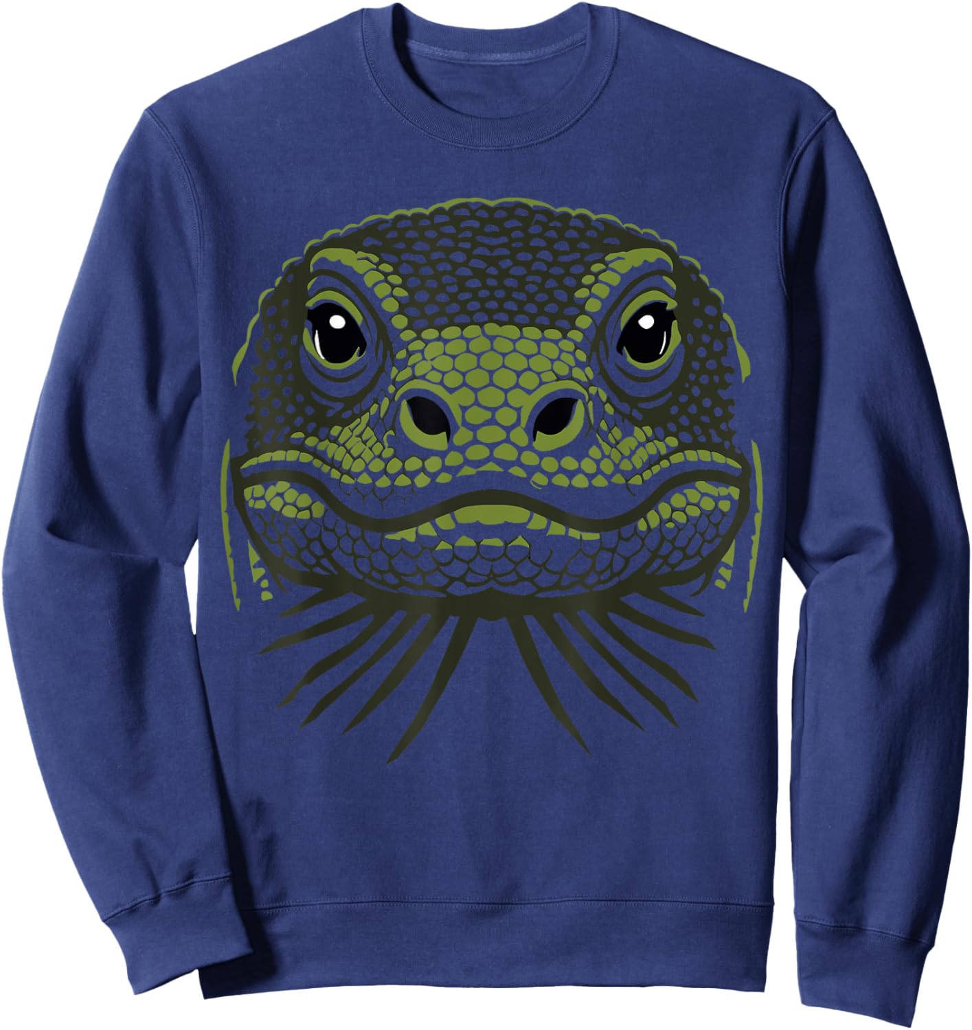 Funny Komodo dragon costume, Komodo dragon face costume Sweatshirt - Sweatshirt | Navy