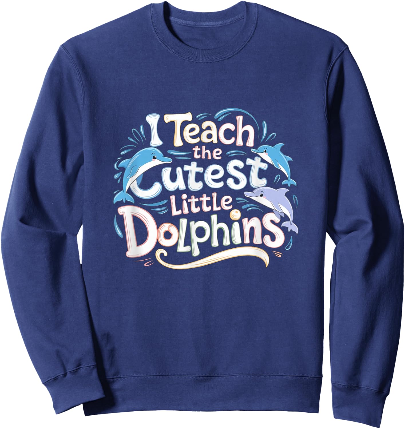 Funny Cute Animal Teacher Sweatshirt - Sweatshirt | Navy