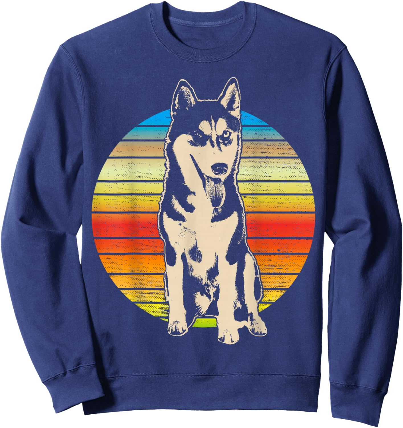Alaskan Husky Dog Breed Sweatshirt - Sweatshirt | Navy