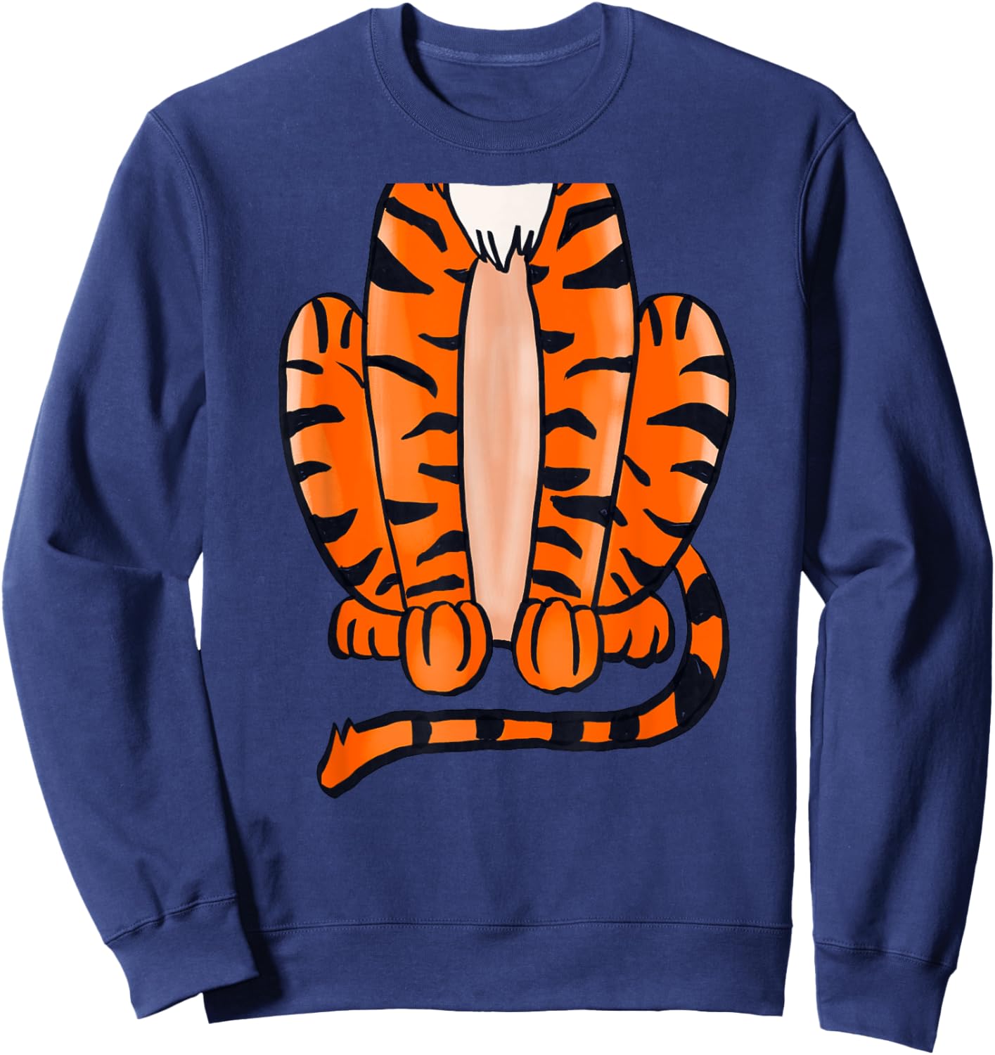 Tiger Halloween Costume - Cute Pretend Tiger Outfit Sweatshirt - Sweatshirt | Navy