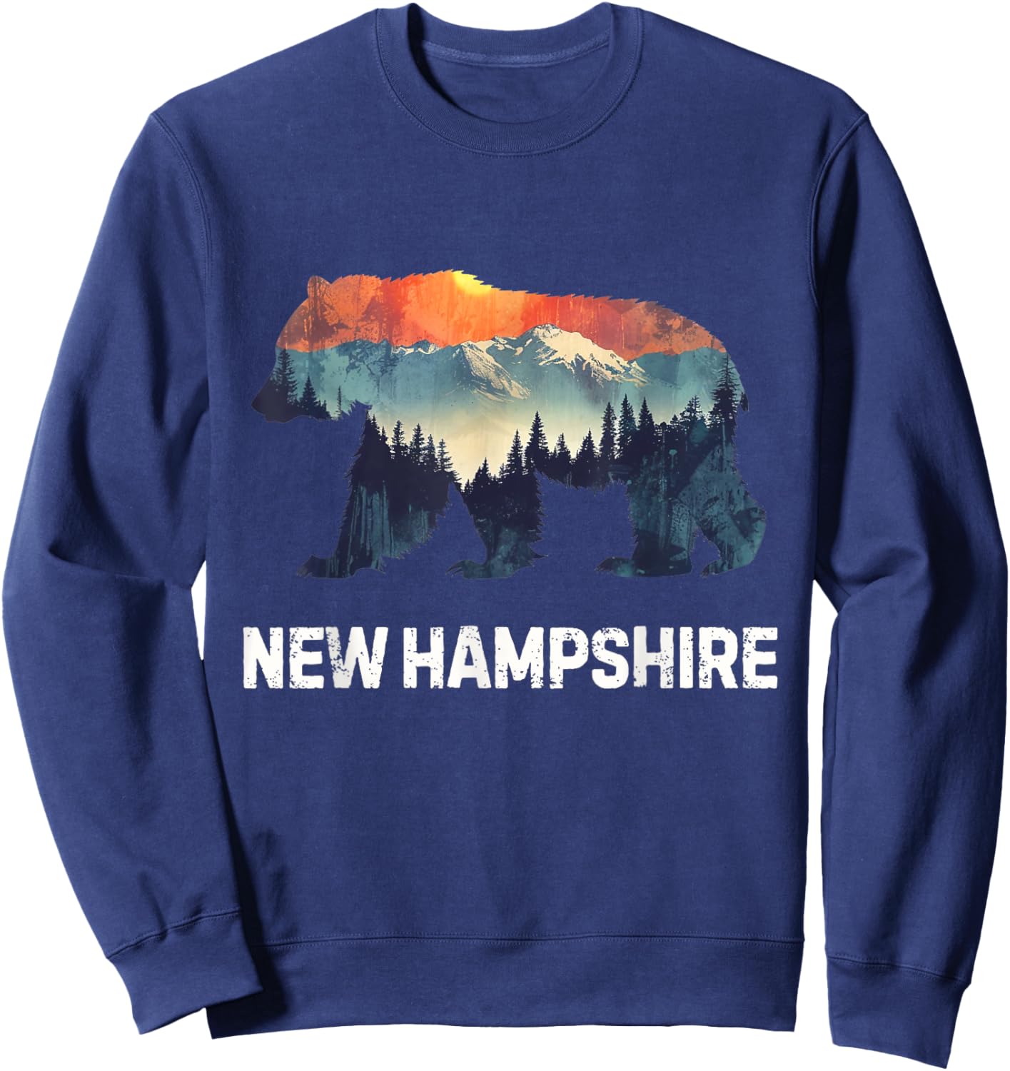 New Hampshire Bear Sweatshirt - Sweatshirt | Navy