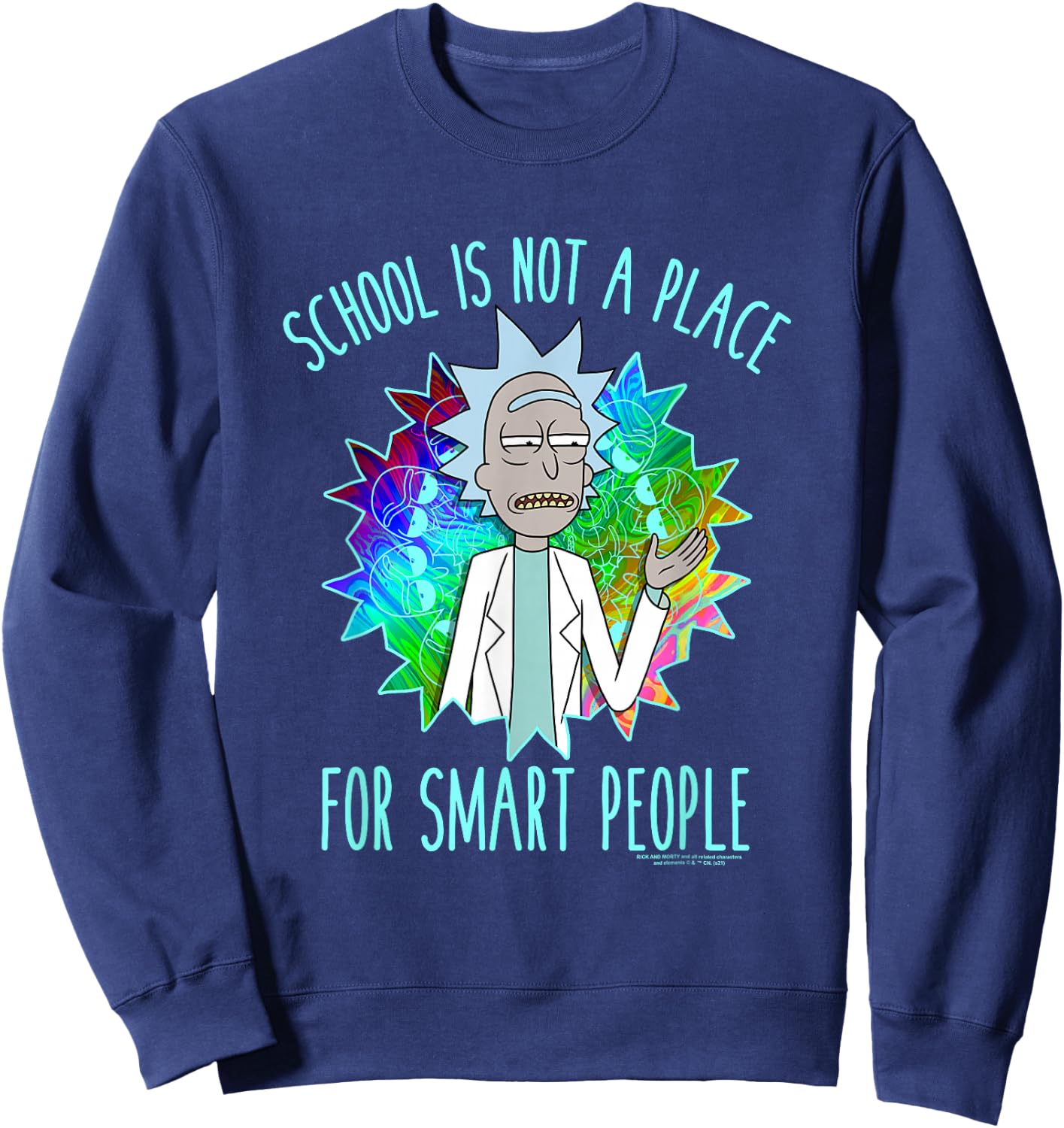 Rick and Morty School Sweatshirt - Sweatshirt | Navy