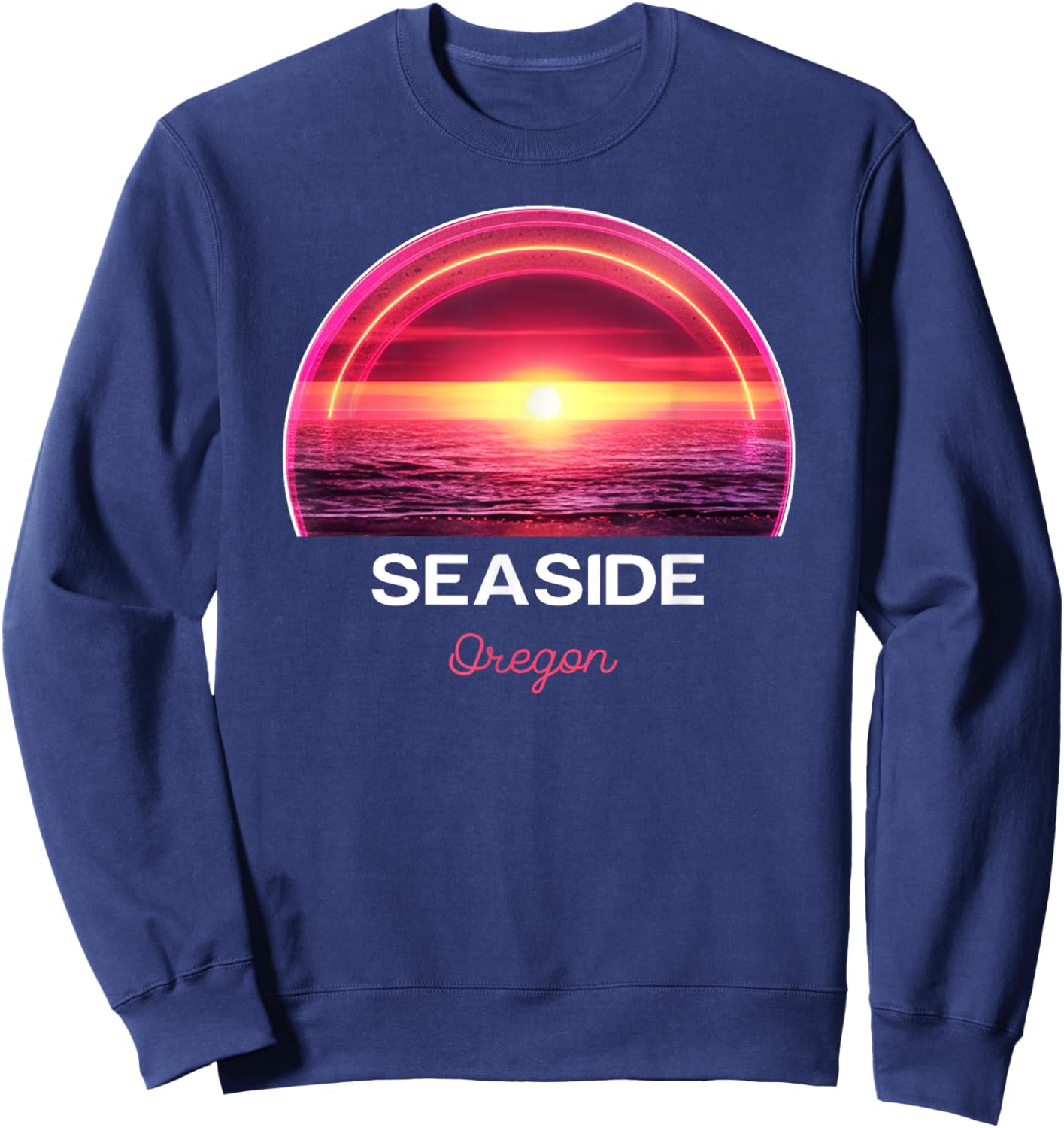 Seaside Oregon Sweatshirt - Sweatshirt | Navy