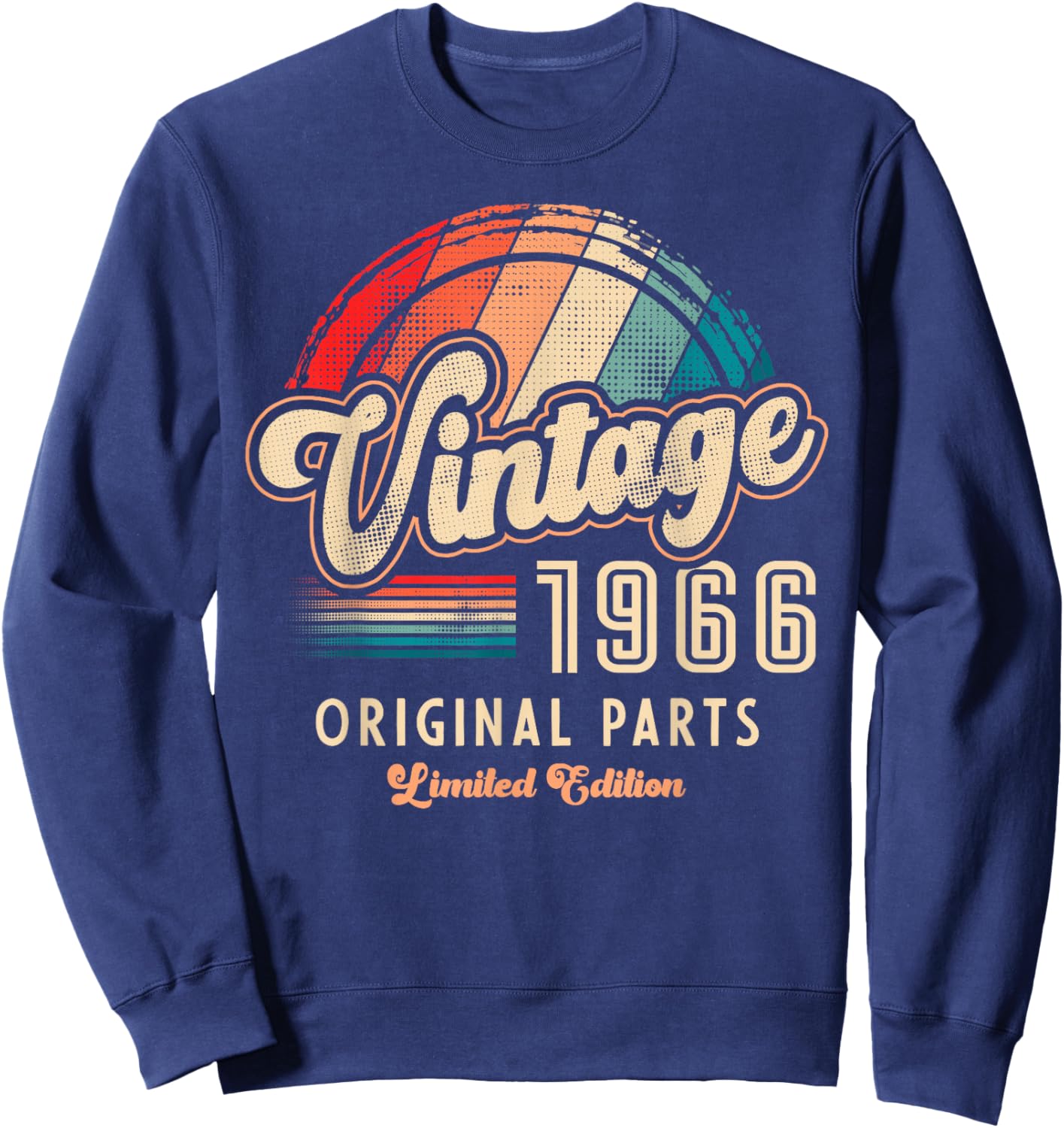 Vintage 1966 Original Parts 59th Anniversary Sweatshirt - Sweatshirt | Navy