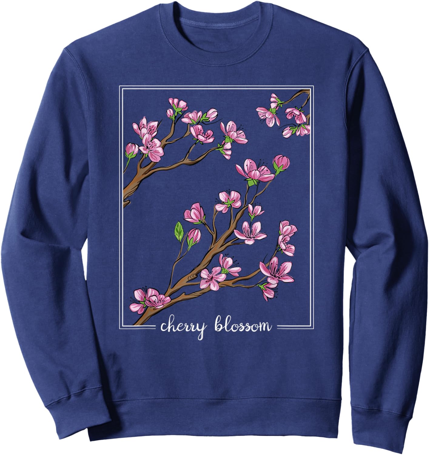 Japanische Kirschblüten Sakura Japan Cherry Blossom Sweatshirt - Sweatshirt | Navy