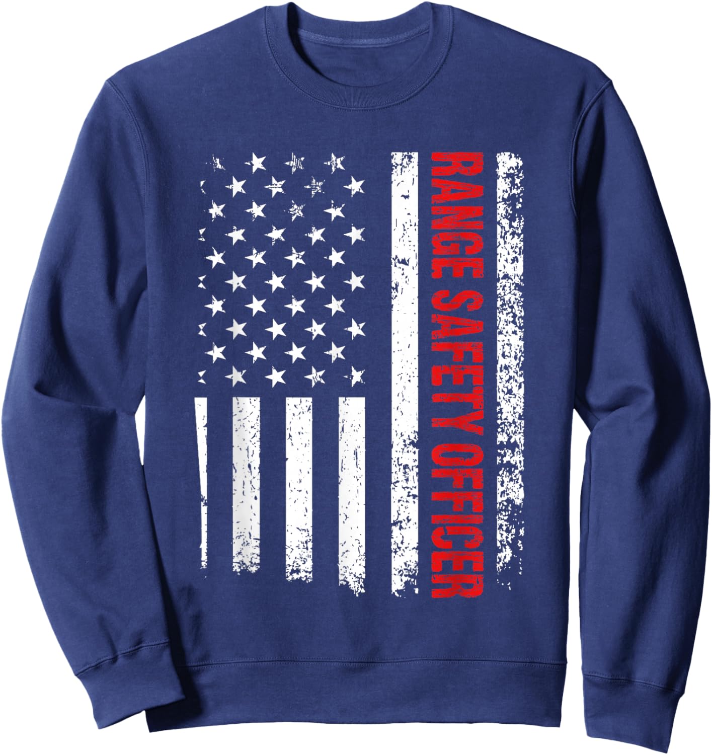 American Firearms Instructor Gun Range Safety Officer Sweatshirt - Sweatshirt | Navy