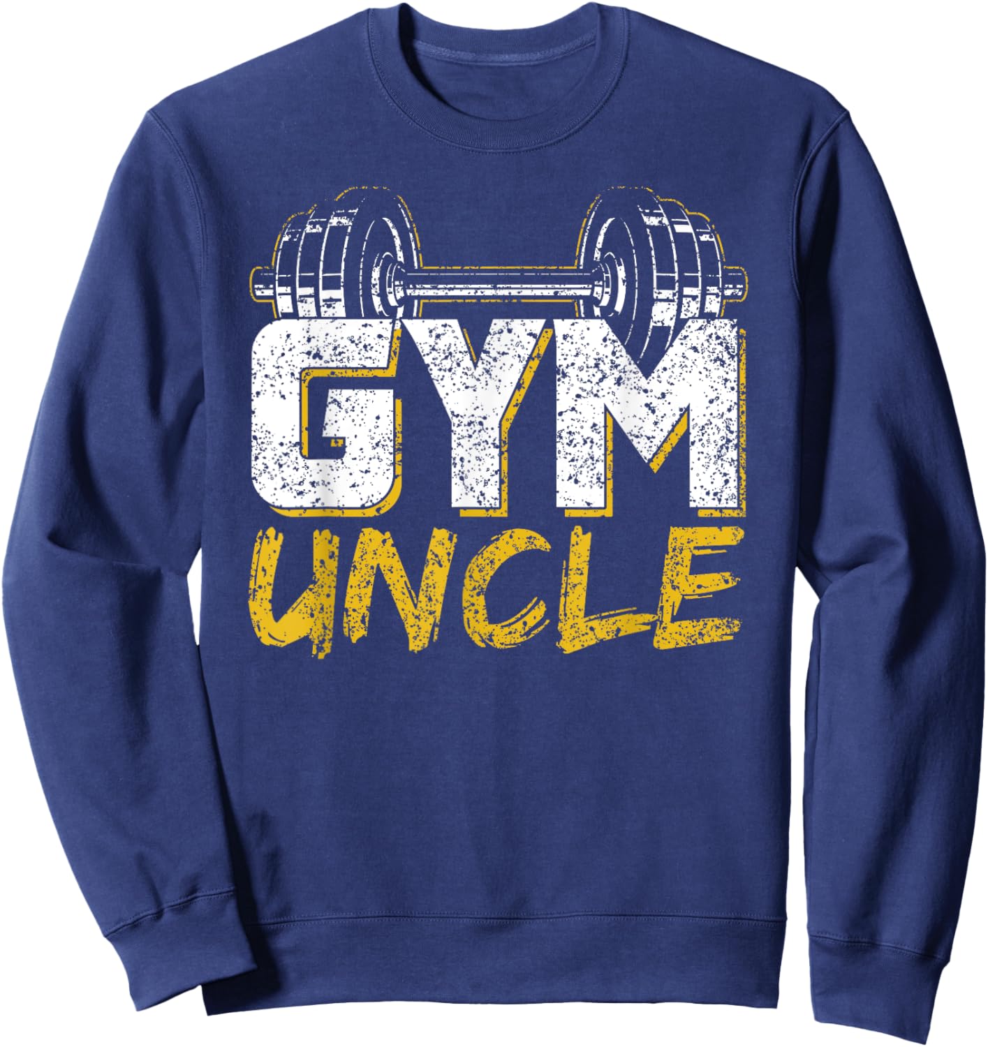 Gym Uncle Black Workout , -Adults, Short Sleeve, Small, Cotton Blend, Winter, Pull On, 1 Count, 0 Pockets, Distinctive Fitness Design, Lightweight Sweatshirt - Sweatshirt | Navy