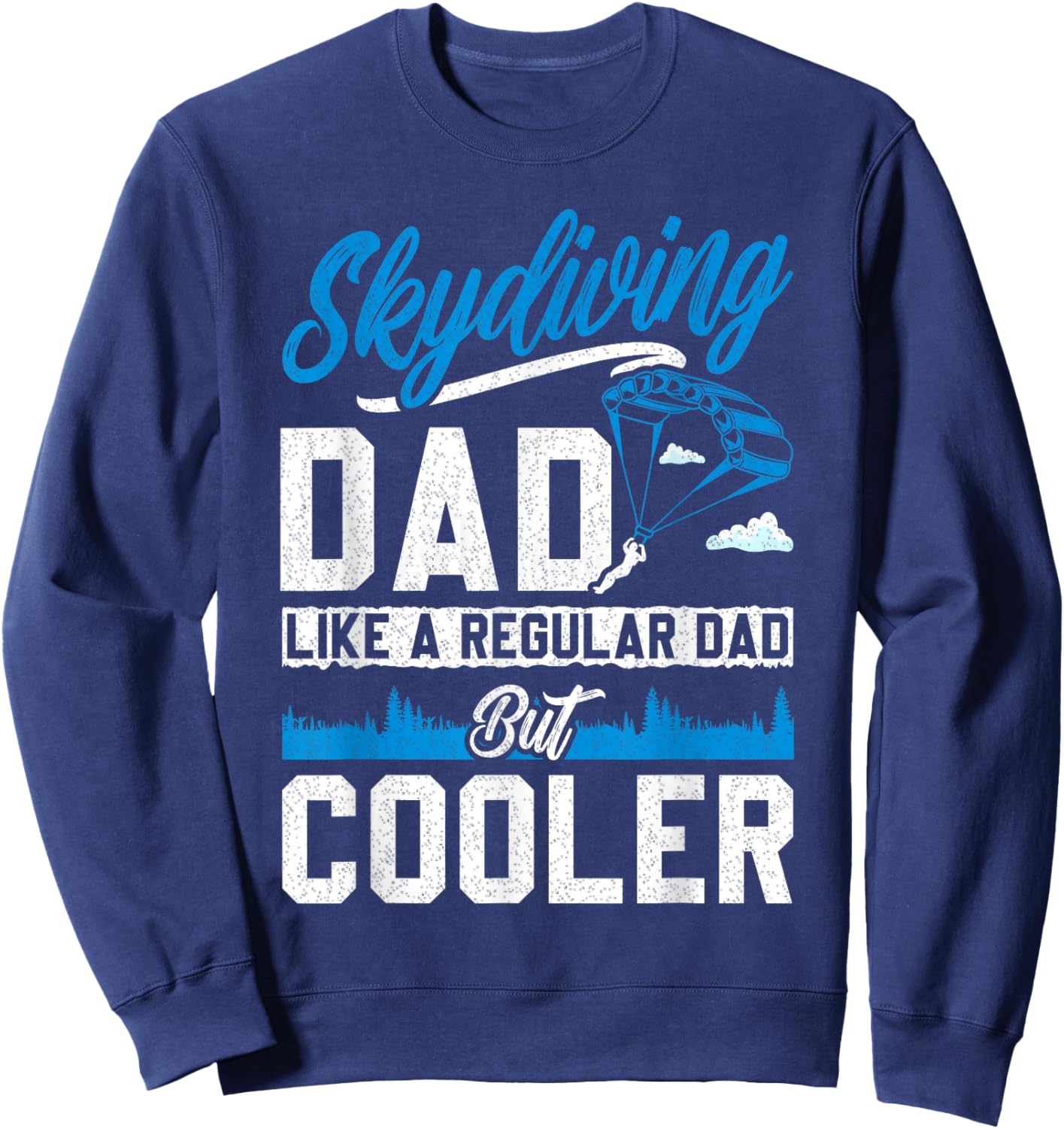 Funny Skydiving Art Women Skydiver Sky Diving Lover Sweatshirt - Sweatshirt | Navy