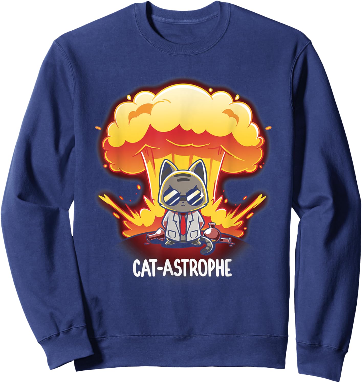 Cat-astrophe Sweatshirt - Sweatshirt | Navy