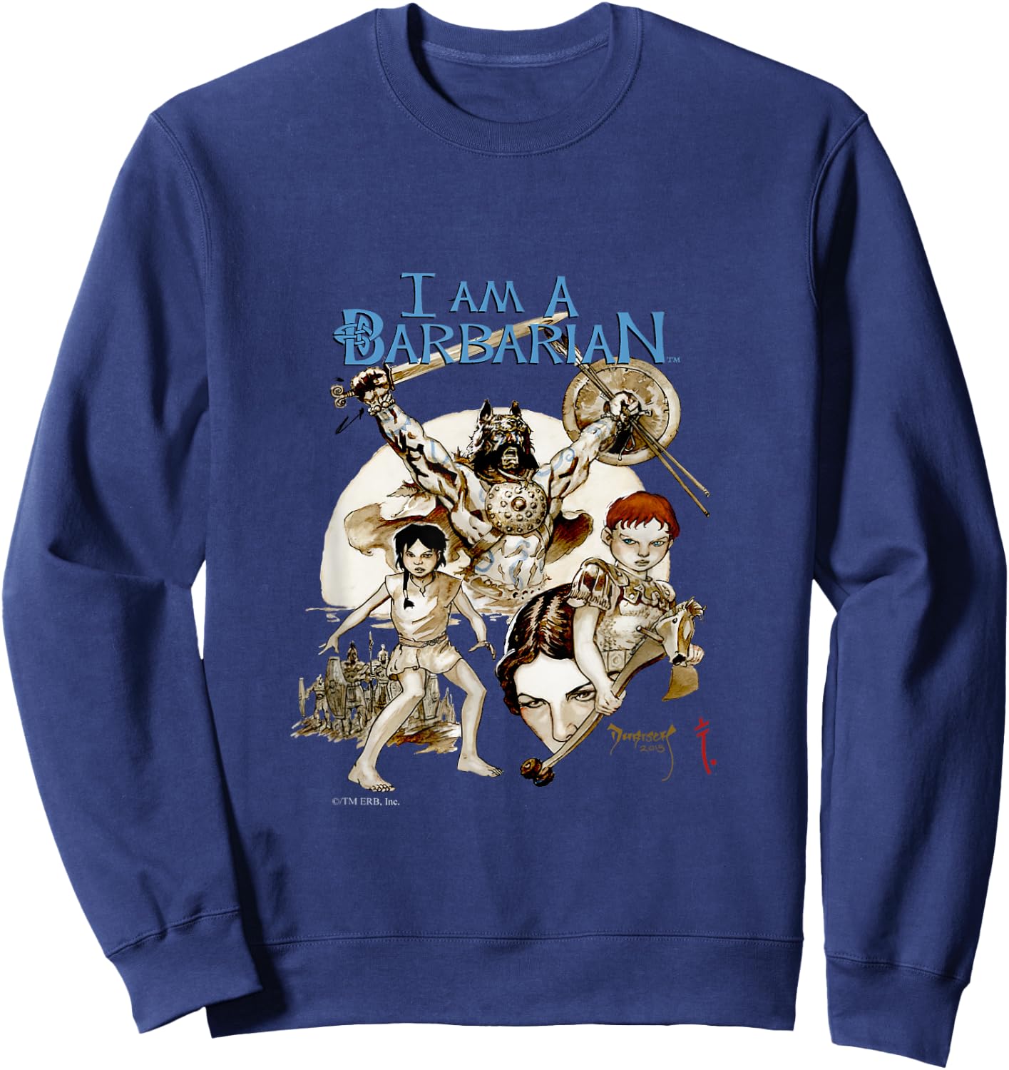 I Am A Barbarian Sweatshirt - Sweatshirt | Navy