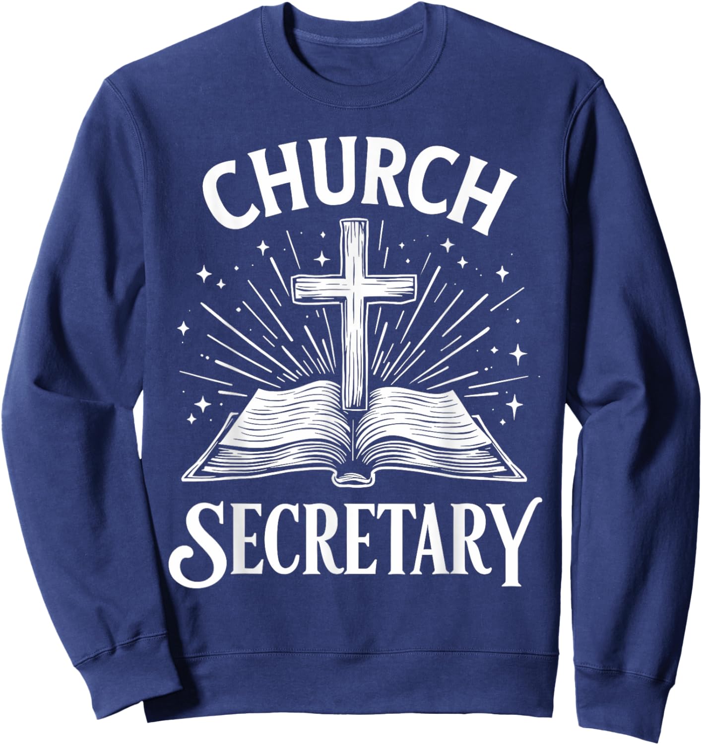 Church Secretary Vintage Sweatshirt - Sweatshirt | Navy