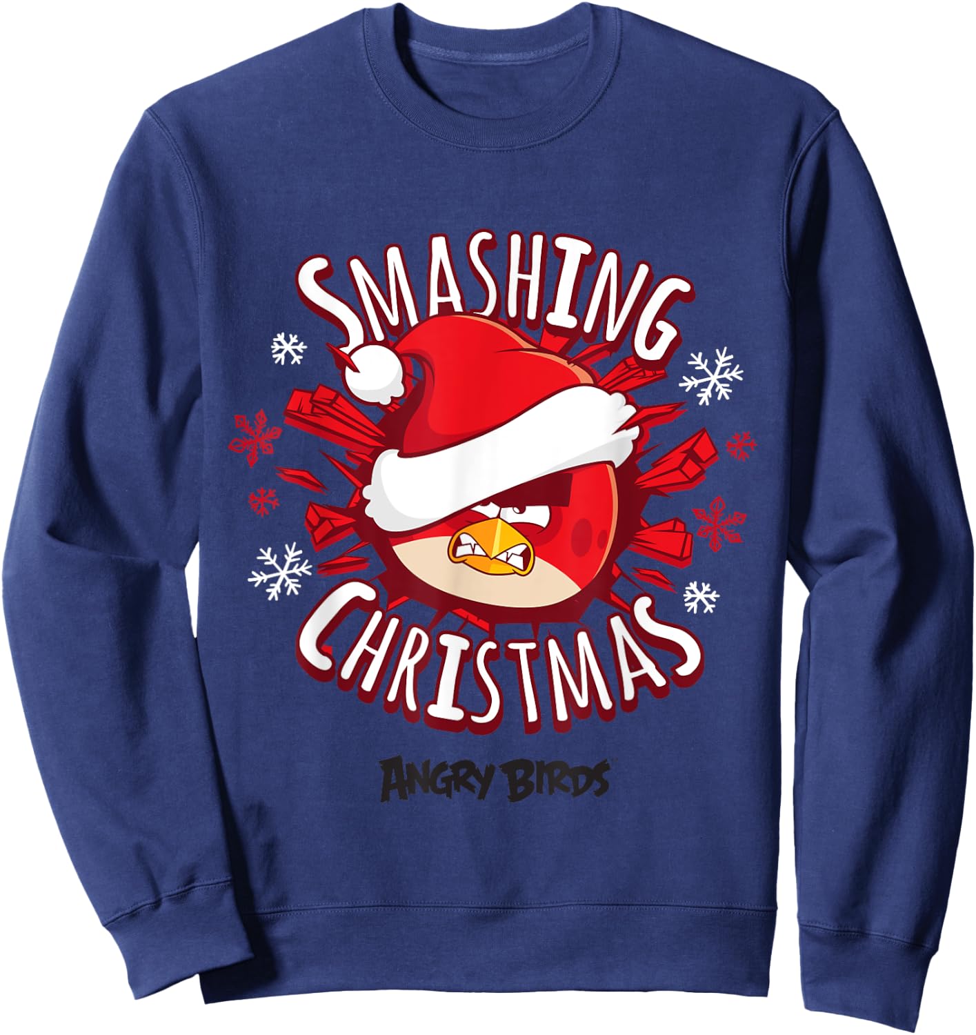Angry Birds Smashing Christmas Official Merchandise Sweatshirt - Sweatshirt | Navy