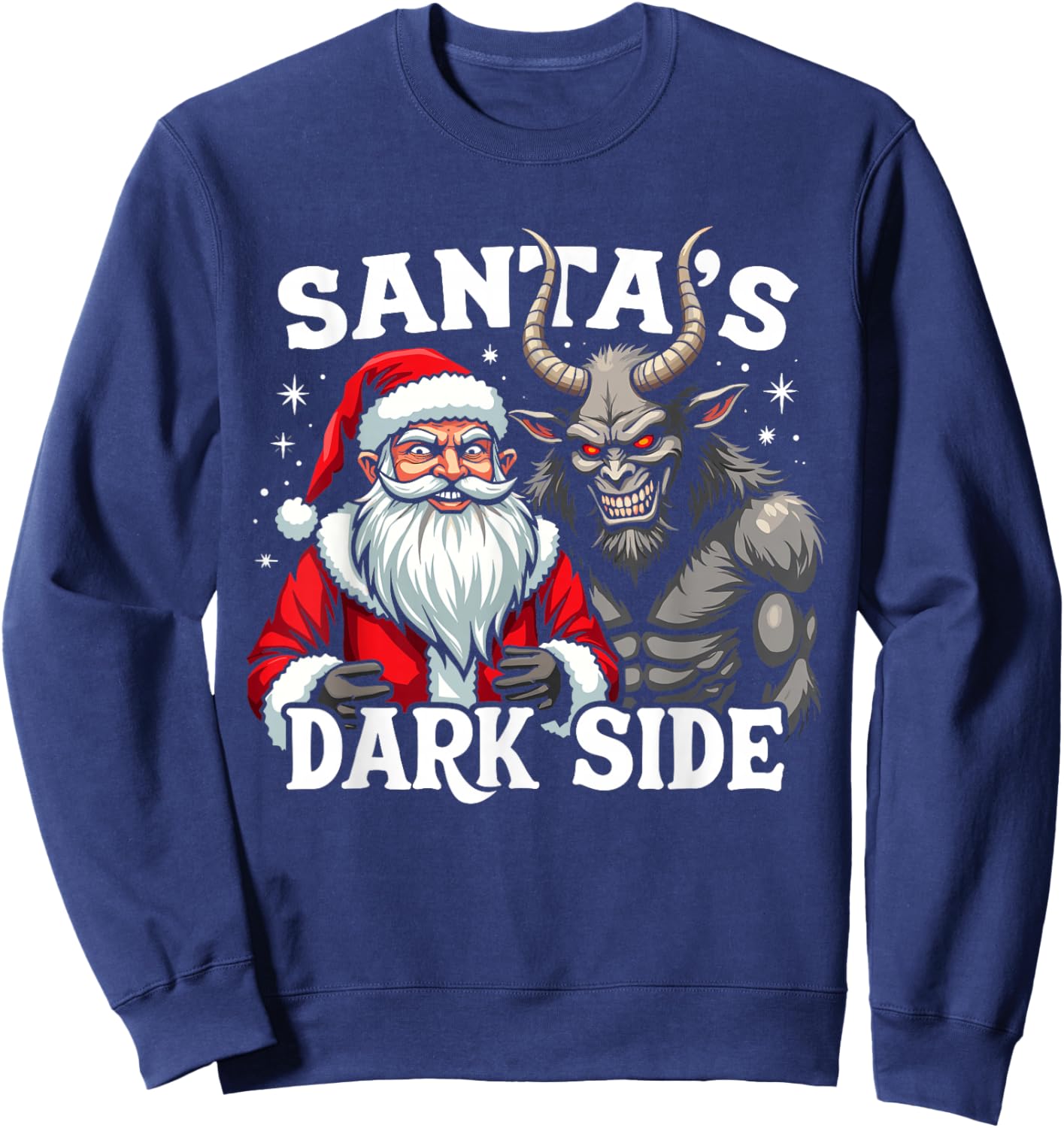 Krampusnacht Christmas Monster Krampus Lover Festive Horror Sweatshirt - Sweatshirt | Navy