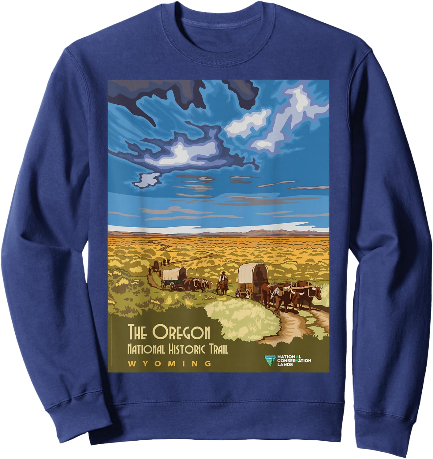 Vintage poster - The Oregon Trail Sweatshirt - Sweatshirt | Navy