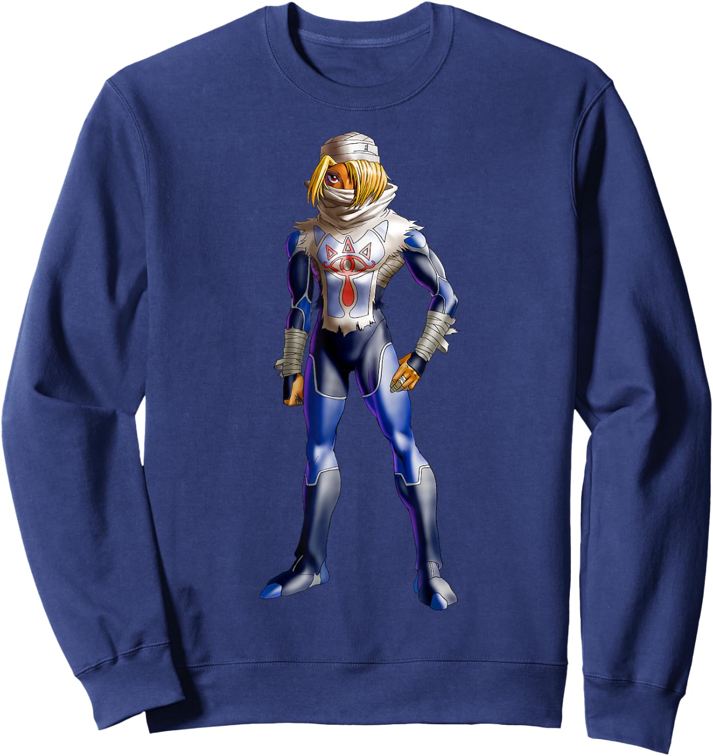 The Legend of Zelda Sheik 3D Poster Sweatshirt - Sweatshirt | Navy