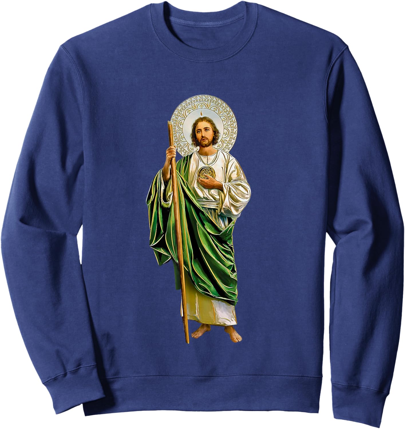 San Judas Tadeo Saint Jude Thaddeus Sweatshirt - Sweatshirt | Navy