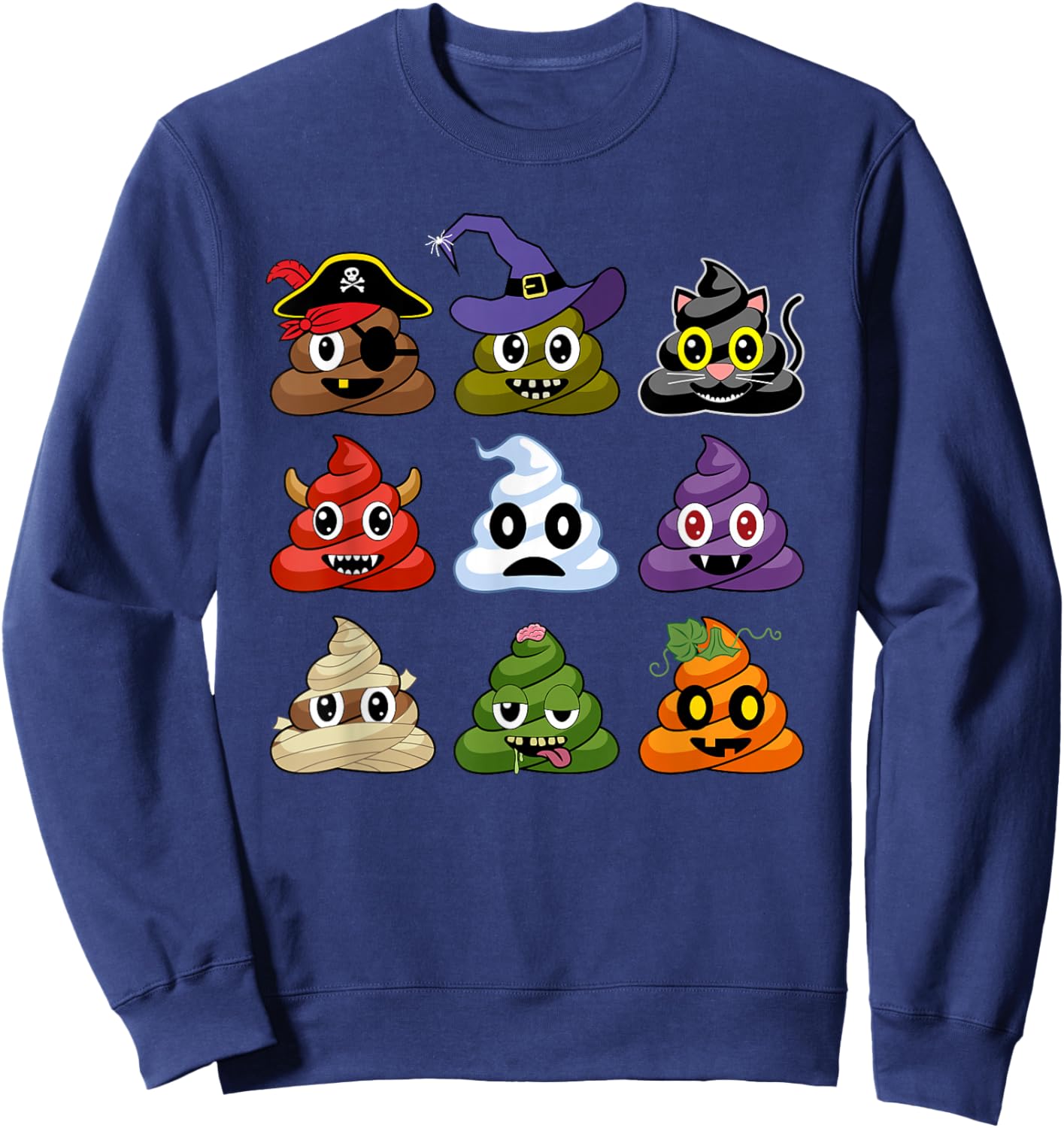 Poop's Halloween Costumes Funny Sweatshirt - Sweatshirt | Navy