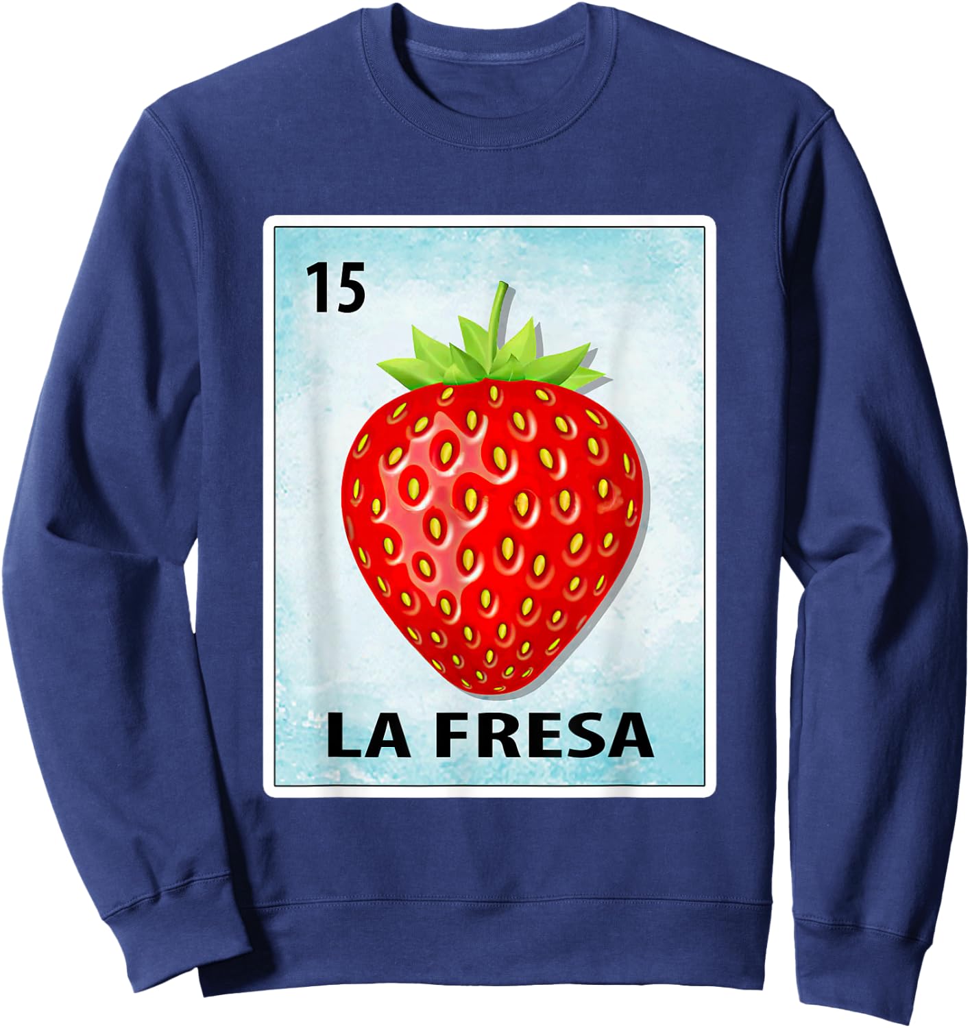 La Fresa Mexican Strawberry Cards Sweatshirt - Sweatshirt | Navy