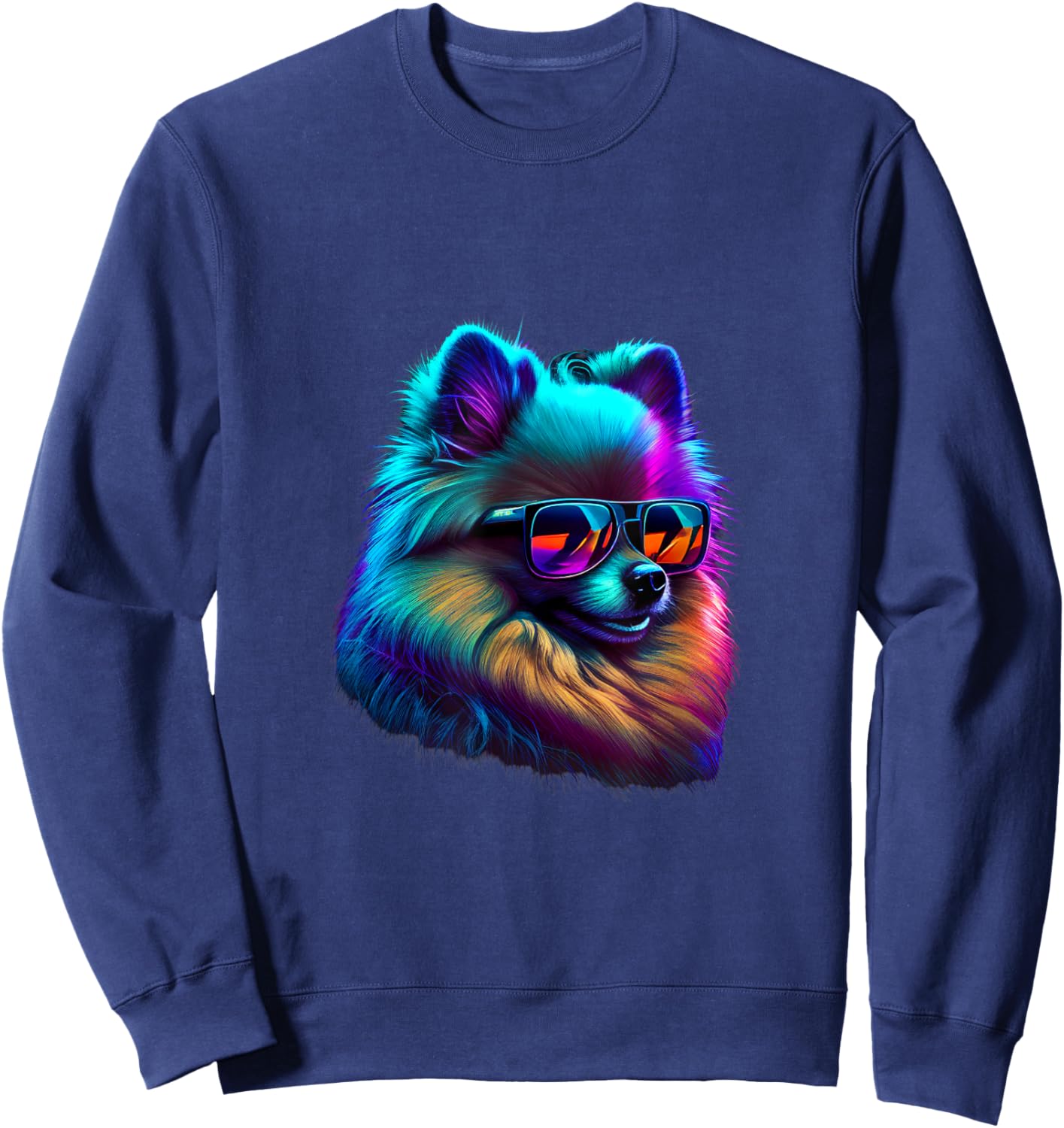 Pomeranian Dogs Pomeranians Sweatshirt - Sweatshirt | Navy