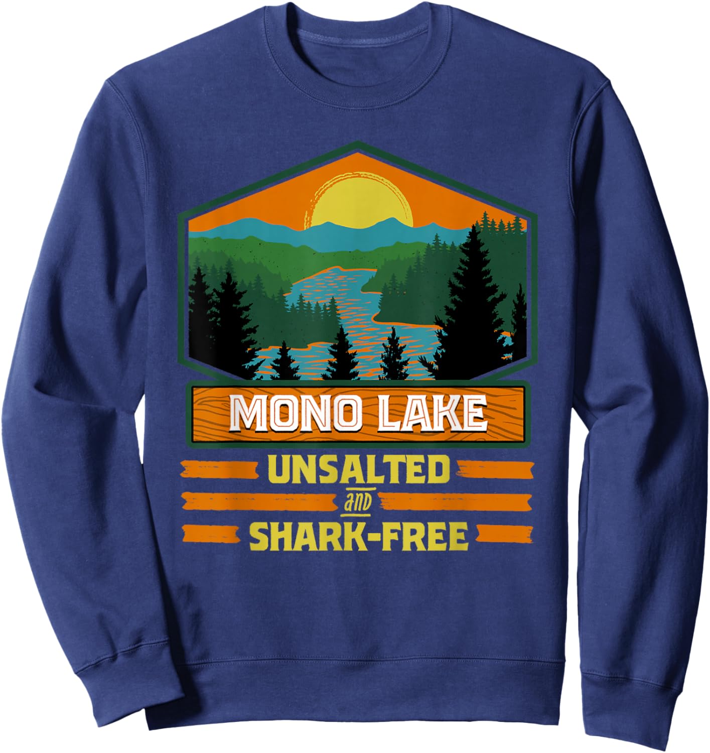 Vacation Unsalted and Shark Free Mono Lake Sweatshirt - Sweatshirt | Navy