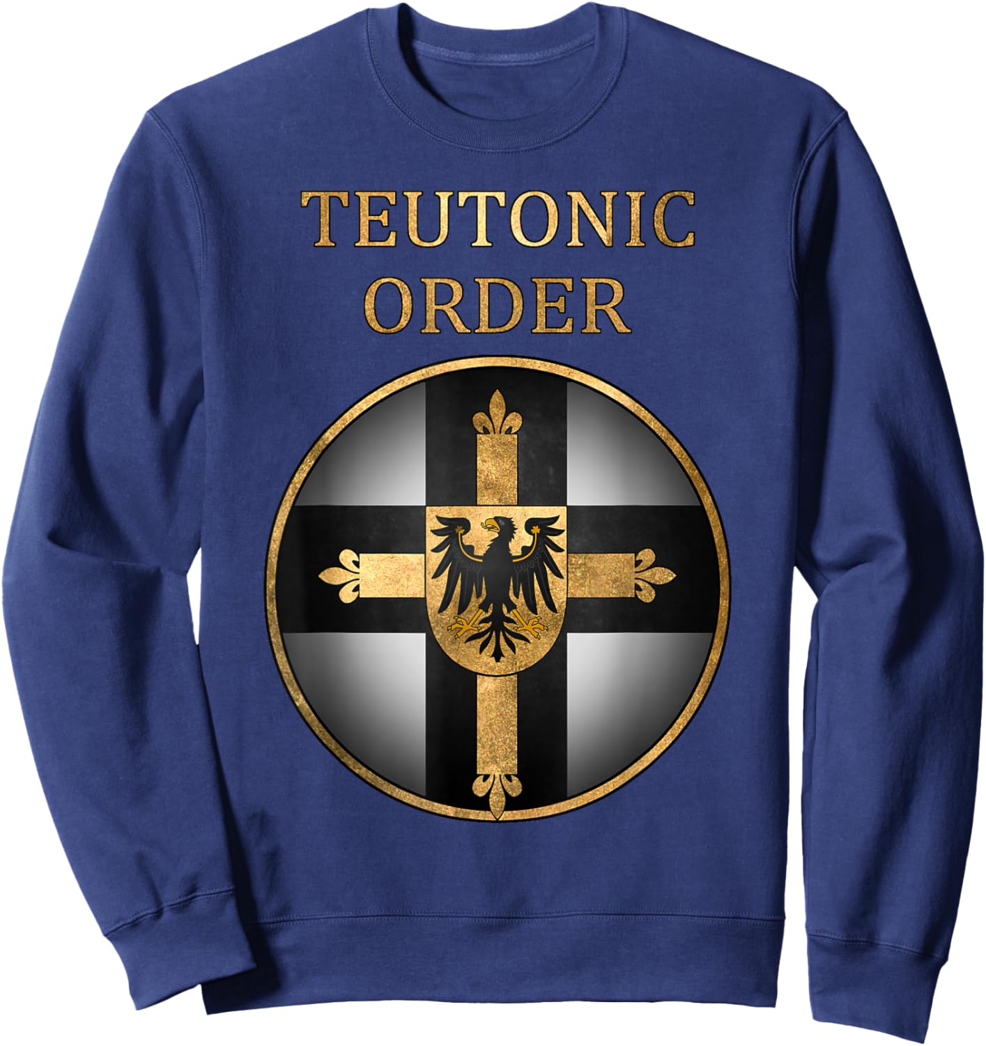 Deutscher Orden Mittelalterliche Heraldik Europäische Ritter Sweatshirt - Sweatshirt | Navy