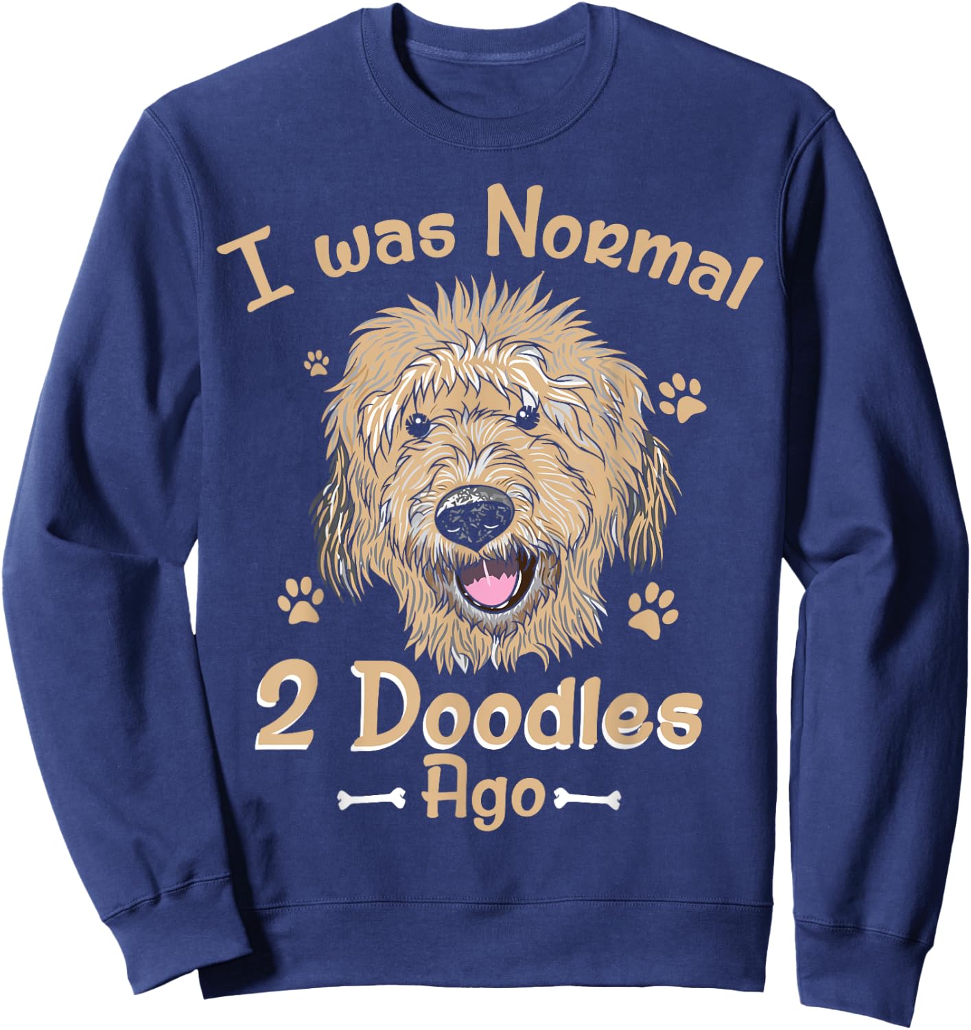 Goldendoodle Dog Mom Gifts Goldendoodle Dad Gifts Doodle Women Girls Kids Sweatshirt - Sweatshirt | Navy