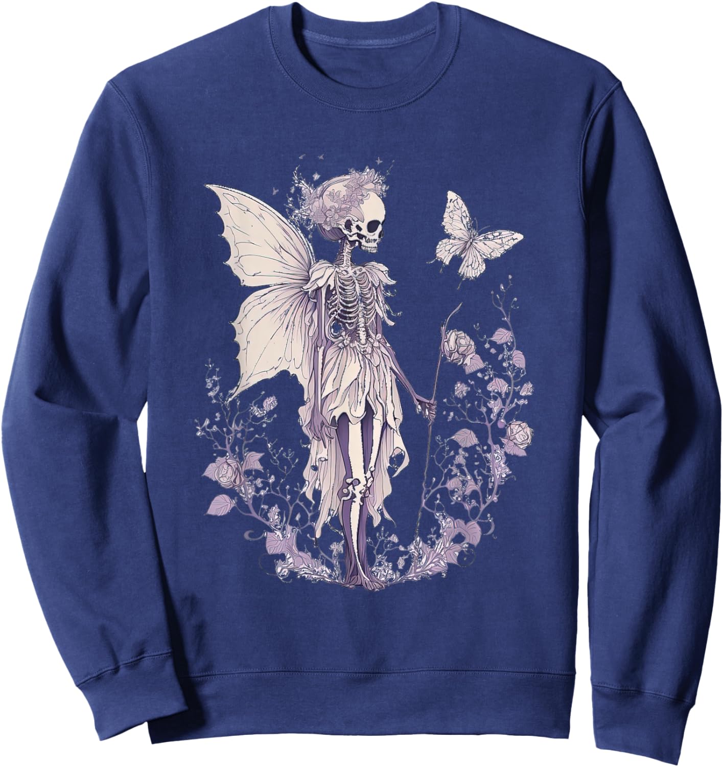 Goth Fairycore Aesthetic gothic fairy Aesthetic Sweatshirt - Sweatshirt | Navy