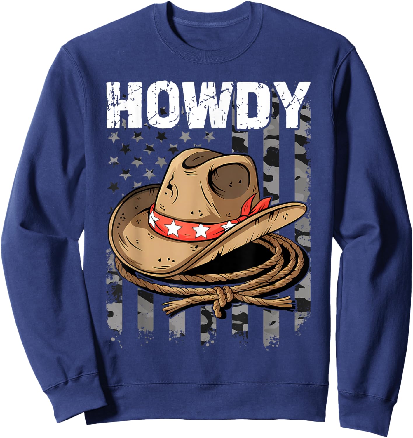 Howdy Cowboy Sweatshirt - Sweatshirt | Navy