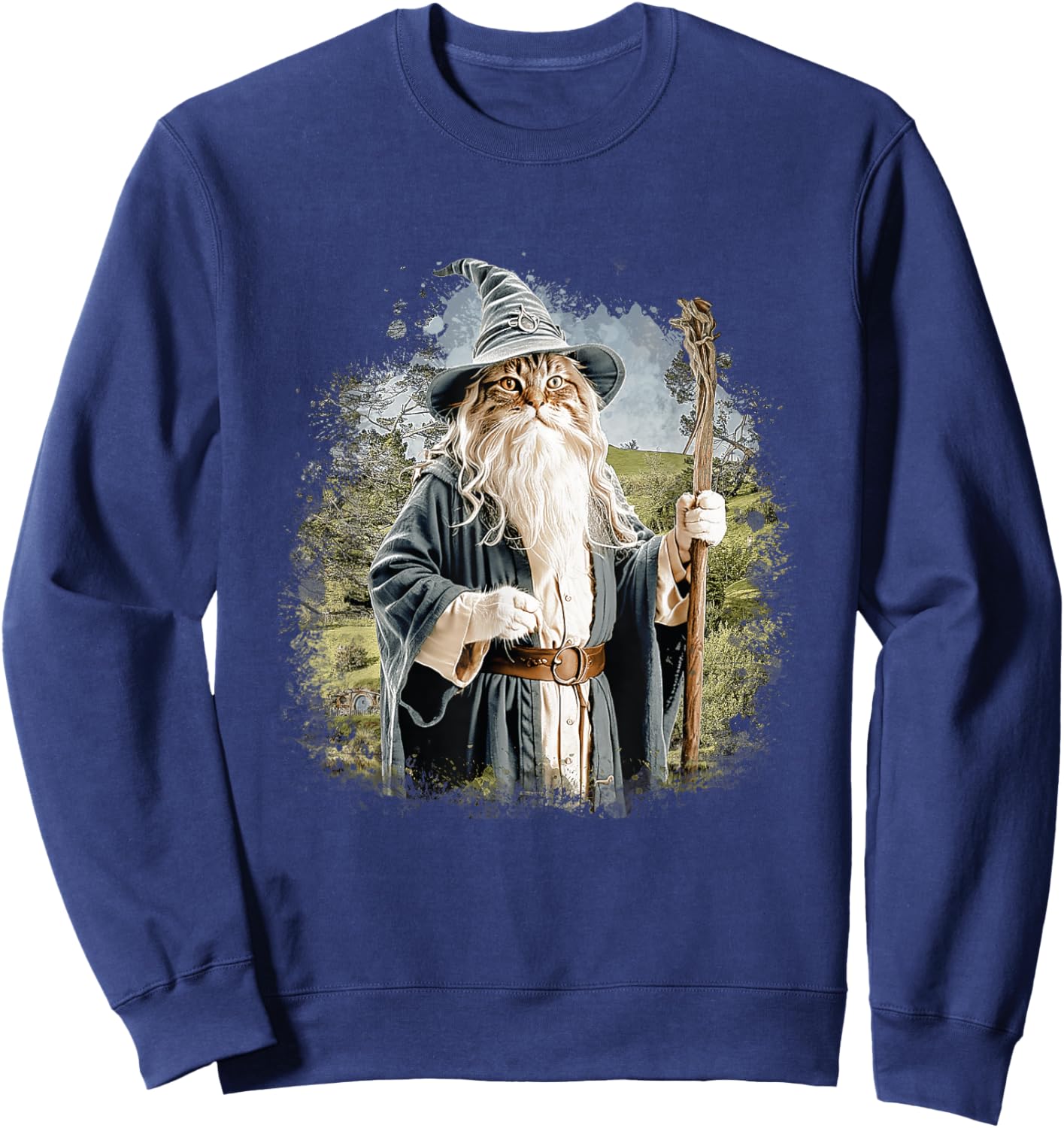Cat Magician - Cat Lover Kitten Owner Kitty Sweatshirt - Sweatshirt | Navy