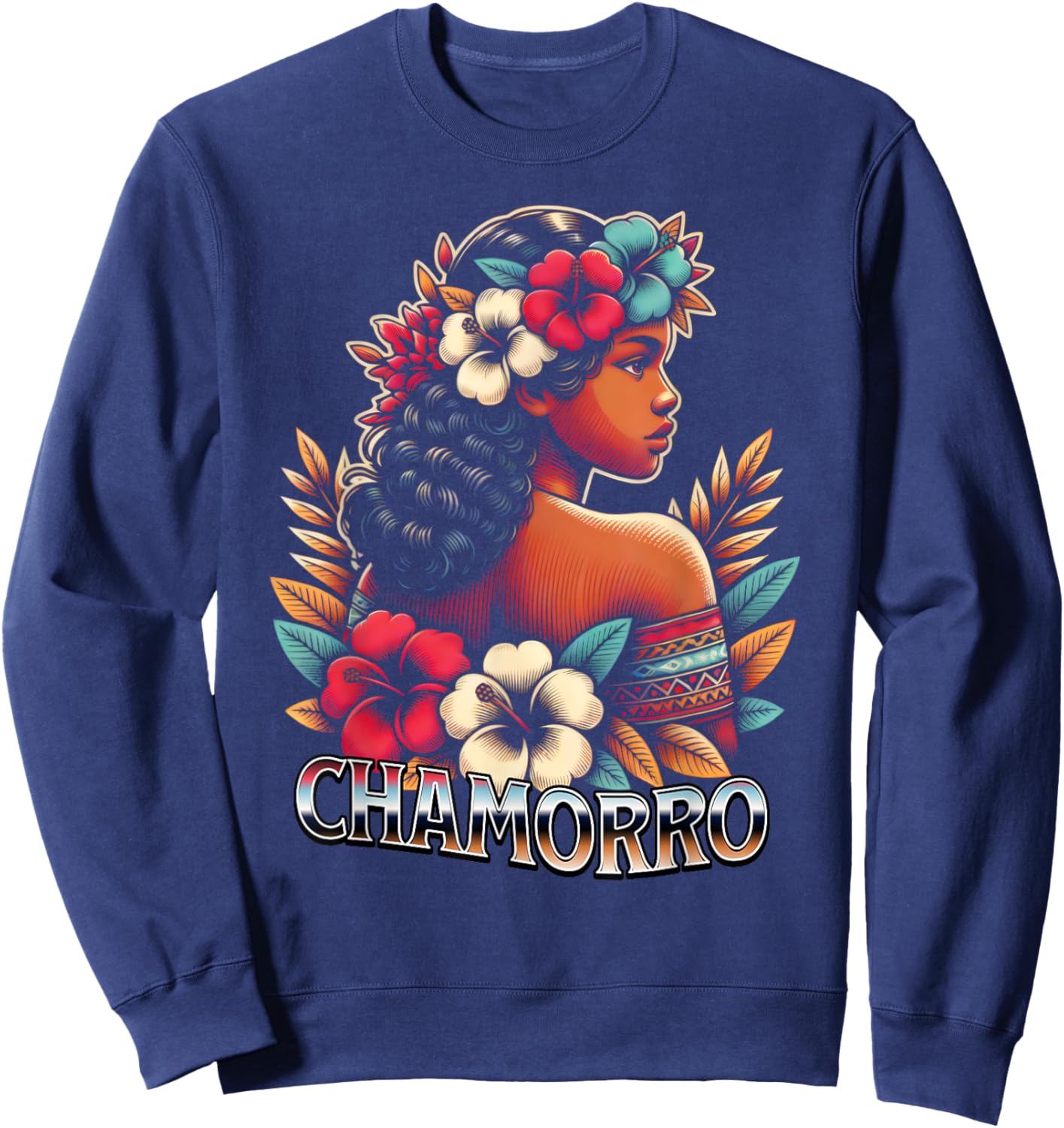 Chamorro Pride Guam and Saipan Mariana Islands Heritage Sweatshirt - Sweatshirt | Navy