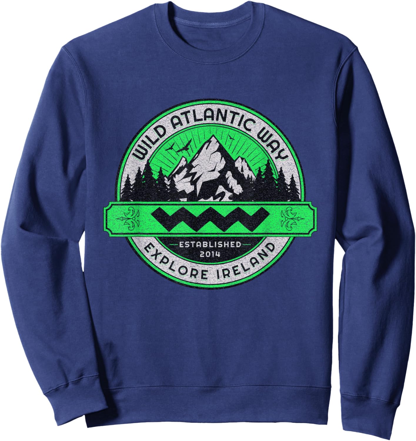 The wild Atlantic way ireland coastal route wome Sweatshirt - Sweatshirt | Navy