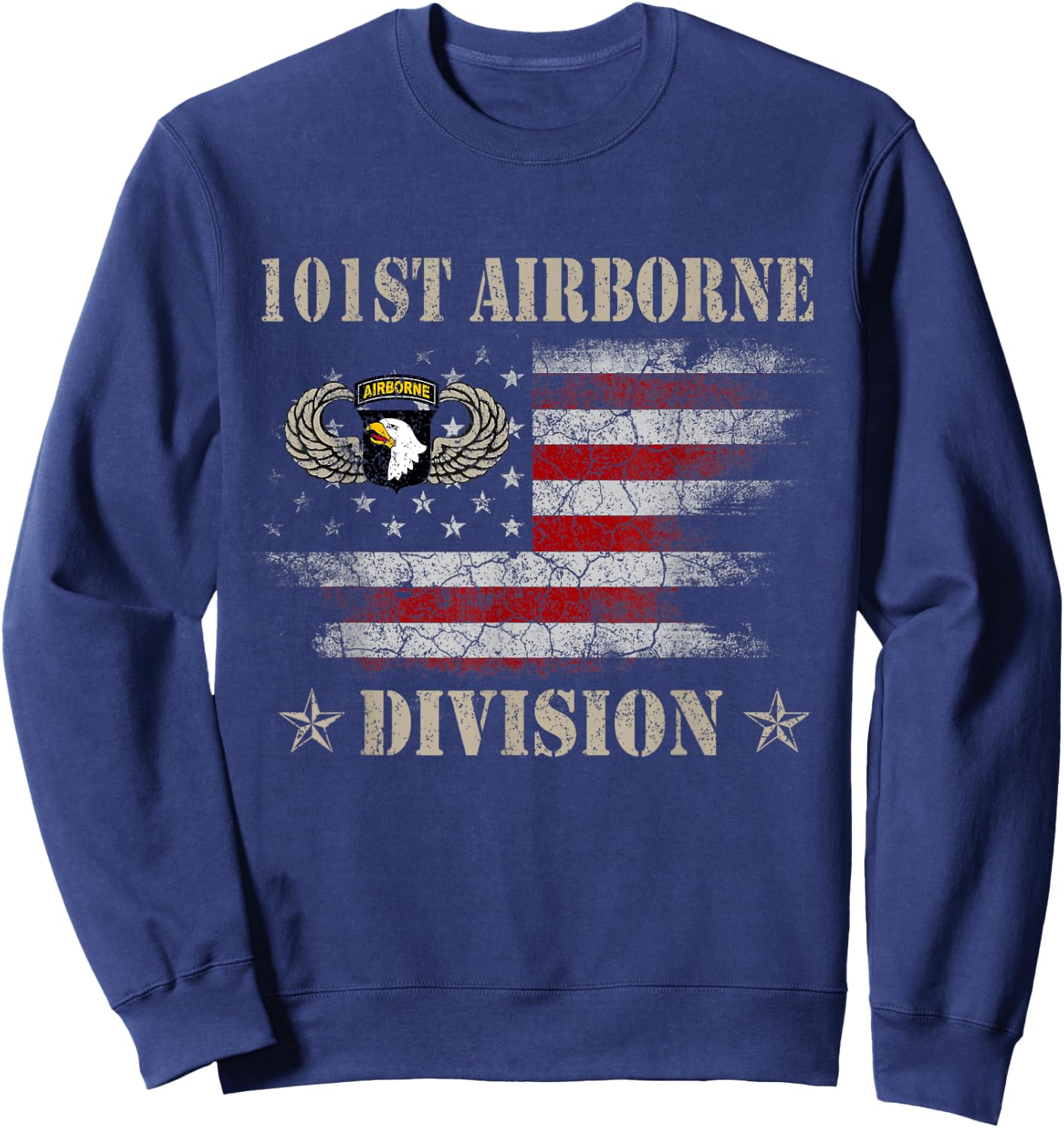 U.S 101st Airborne Division Veteran Veterans Day Gift Sweatshirt - Sweatshirt | Navy
