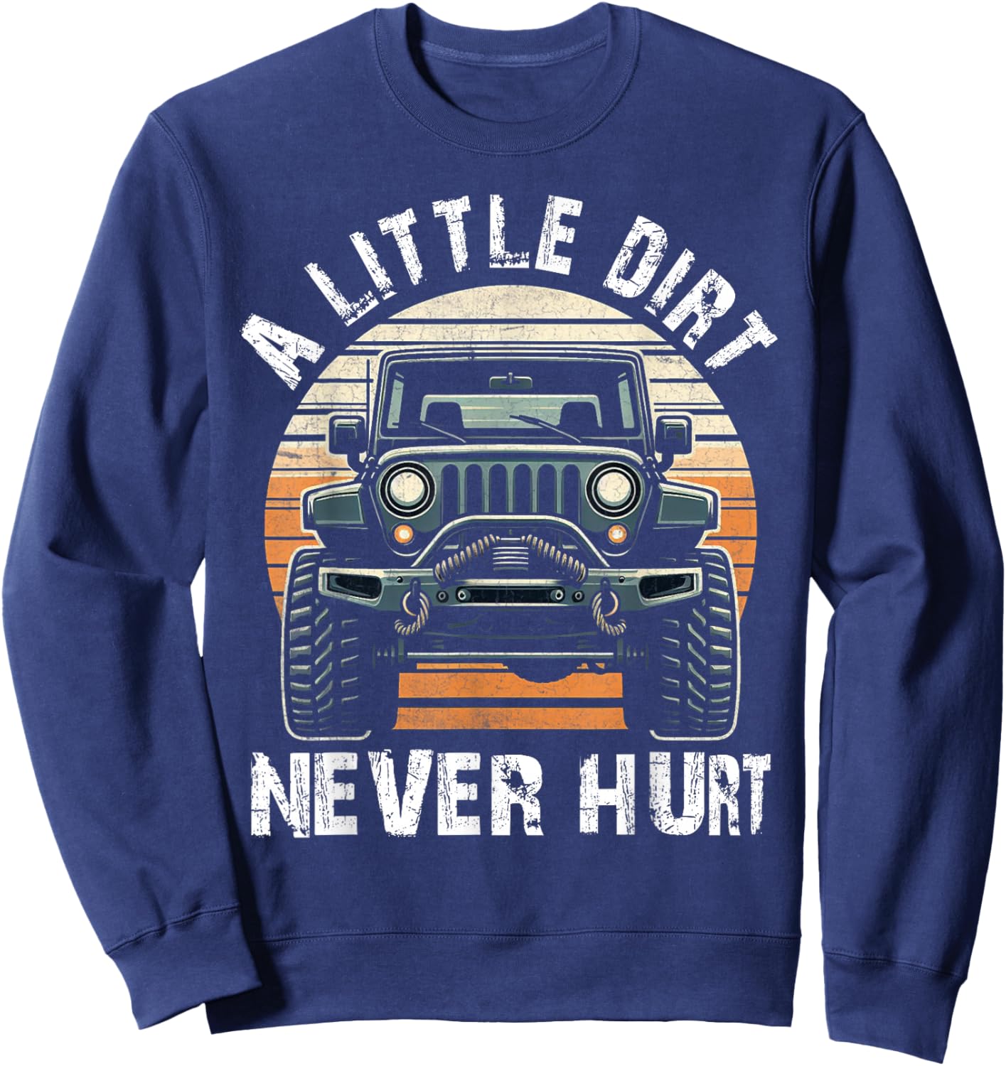Offroad Racing Dad SxS 4X4 Off-Roading SUV UTV Car Lovers Sweatshirt - Sweatshirt | Navy