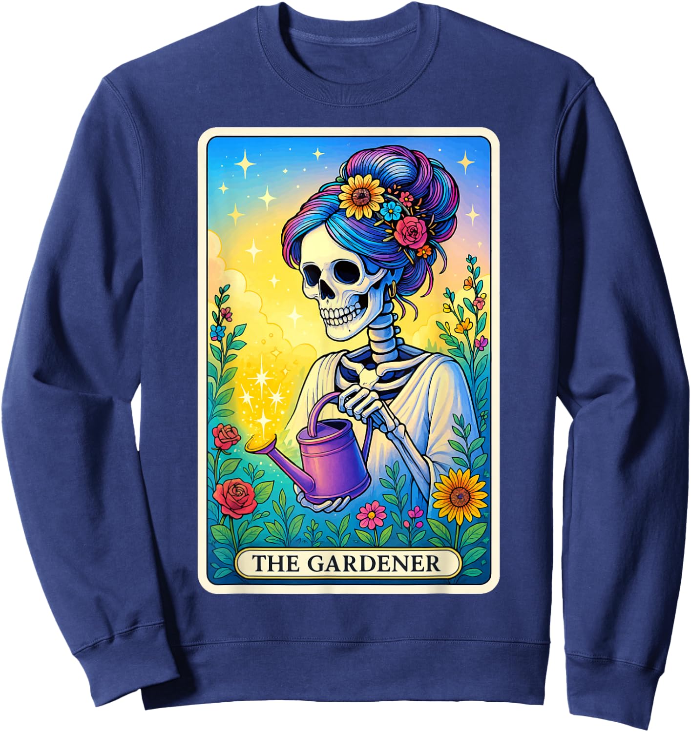 The Gardener Tarot Card Sweatshirt - Sweatshirt | Navy