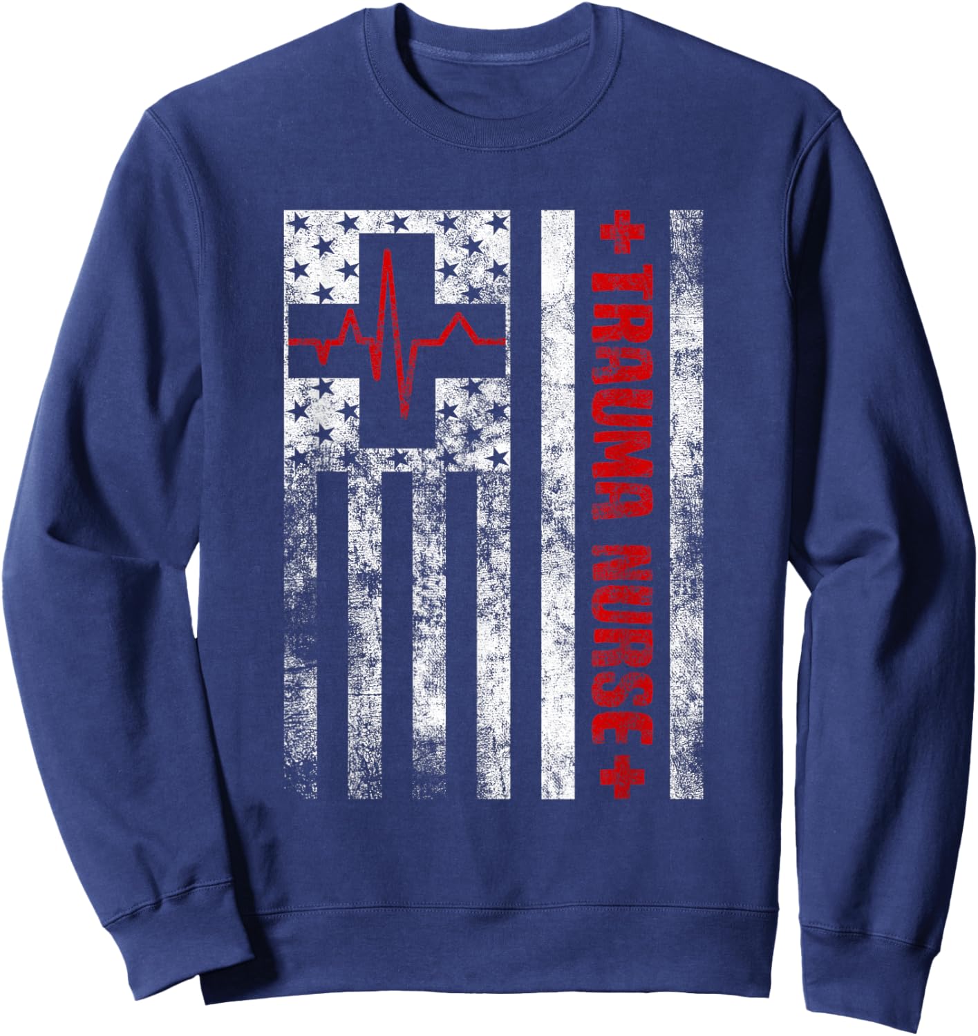 Emergency Department ICU Nurses Medical Care ER Trauma Nurse Sweatshirt - Sweatshirt | Navy