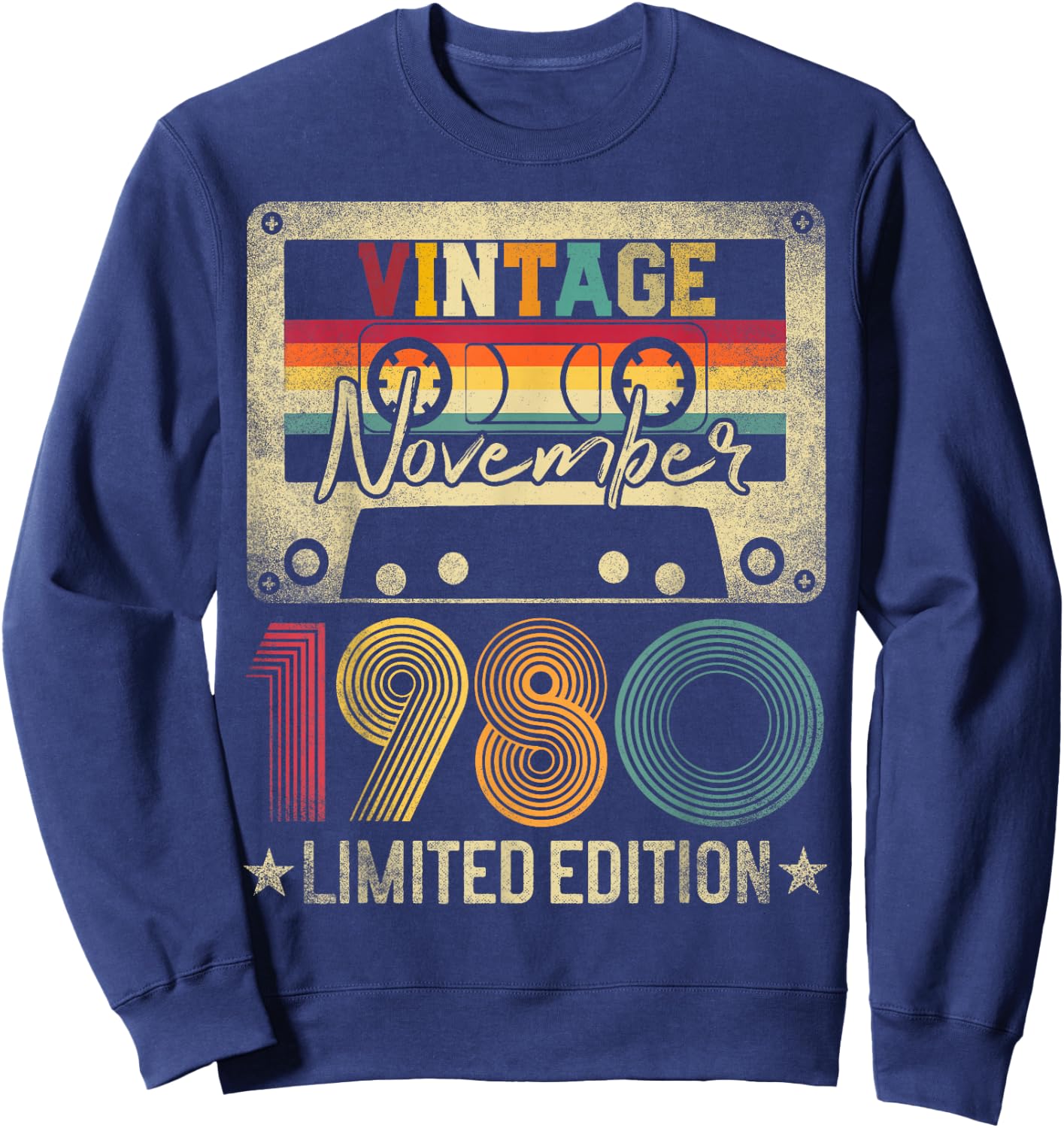 November 1980 45th Birthday Gift Limited Edition Vintage Sweatshirt - Sweatshirt | Navy