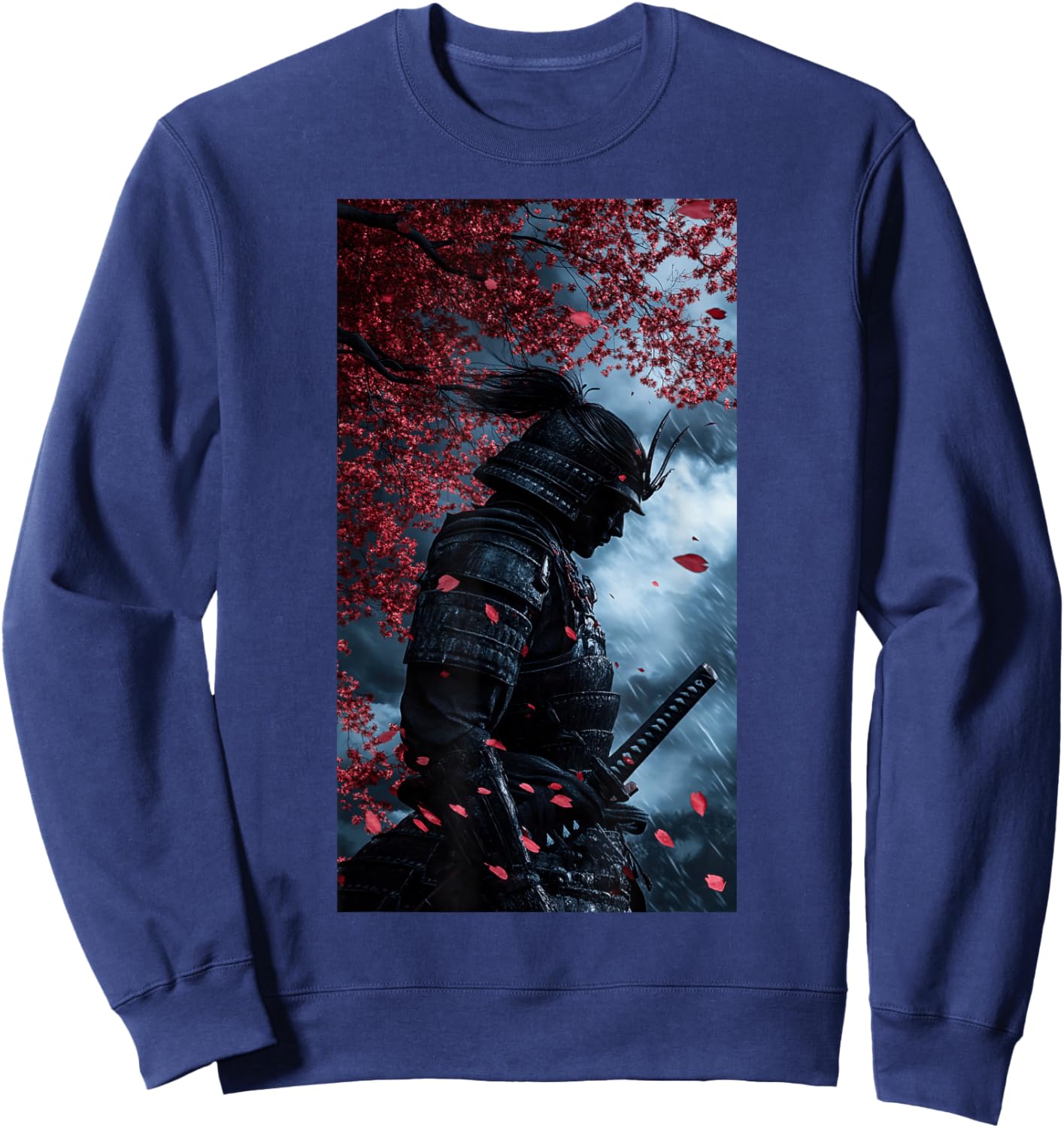 Samurai Warrior Japanese culture Ninja Katana Sweatshirt - Sweatshirt | Navy