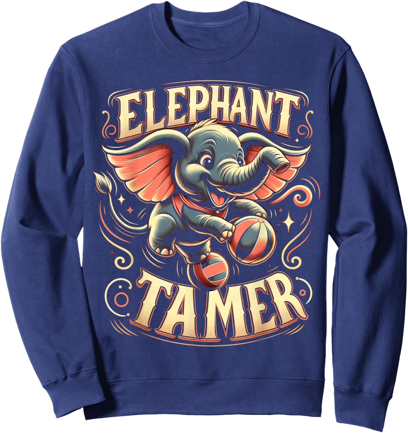 Elephant Tamer Costume - Boys Girls Circus Lover Sweatshirt - Sweatshirt | Navy