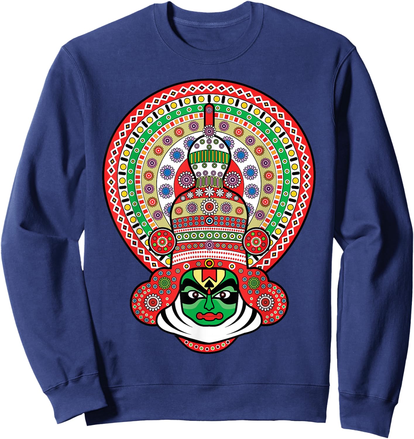 Kathakali, Indian Traditional, Cultural Dance Sweatshirt - Sweatshirt | Navy