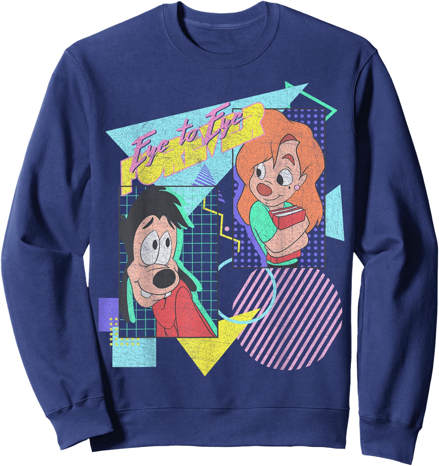 Disney A Goofy Movie Max & Roxanne Eye to Eye Forever Sweatshirt - Sweatshirt | Navy